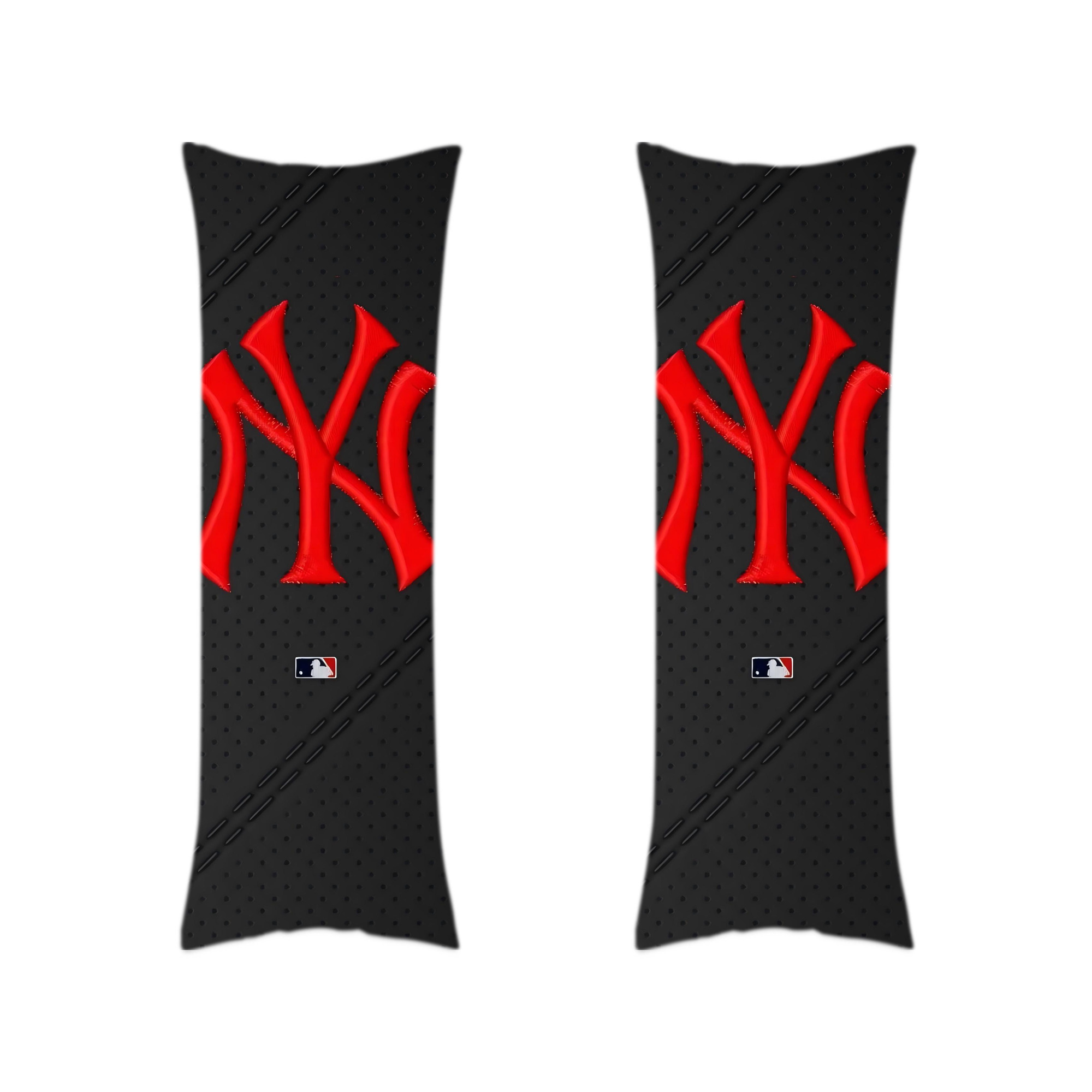 New York Yankees 121 Soft Double-Sided Long Body Pillow Cover, Multiple Sizes, Durable Polyester, Invisible Zipper, Breathable, Easy Care, Wrinkle-Resistant