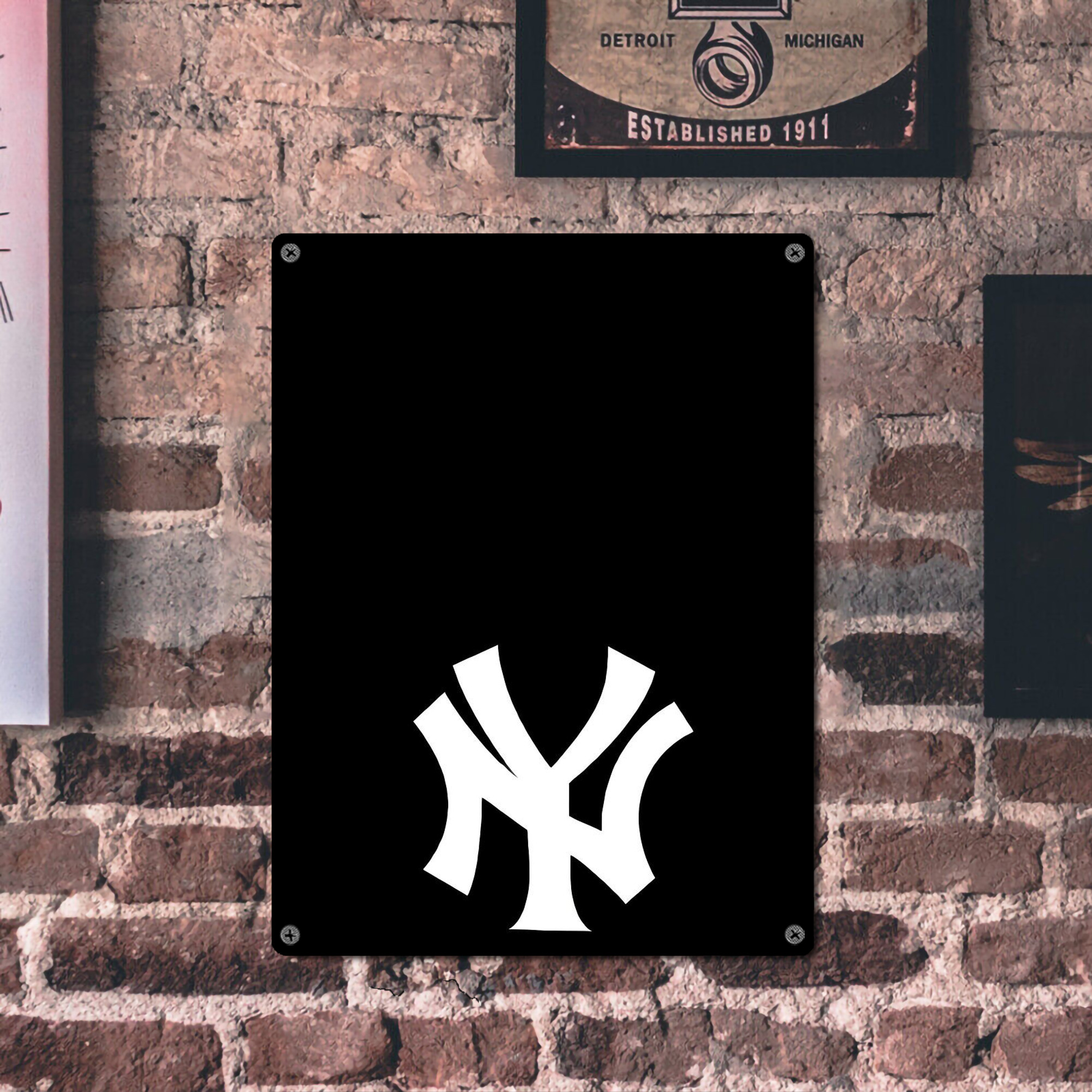New York Yankees 115 Vintage Metal Tin Sign 12x16inch – Retro Wall Art Decor For Home, Bar, Kitchen, Bedroom, Office – Durable Iron Sheet Poster, Easy To Hang, Full-Color Printing