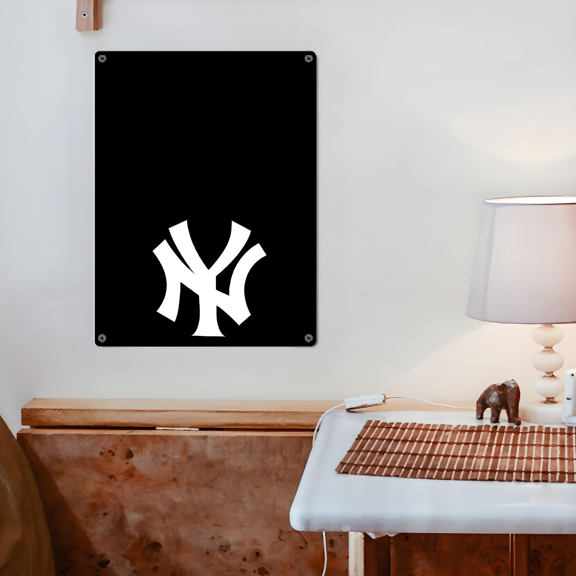 New York Yankees 115 Vintage Metal Tin Sign 12x16inch – Retro Wall Art Decor For Home, Bar, Kitchen, Bedroom, Office – Durable Iron Sheet Poster, Easy To Hang, Full-Color Printing