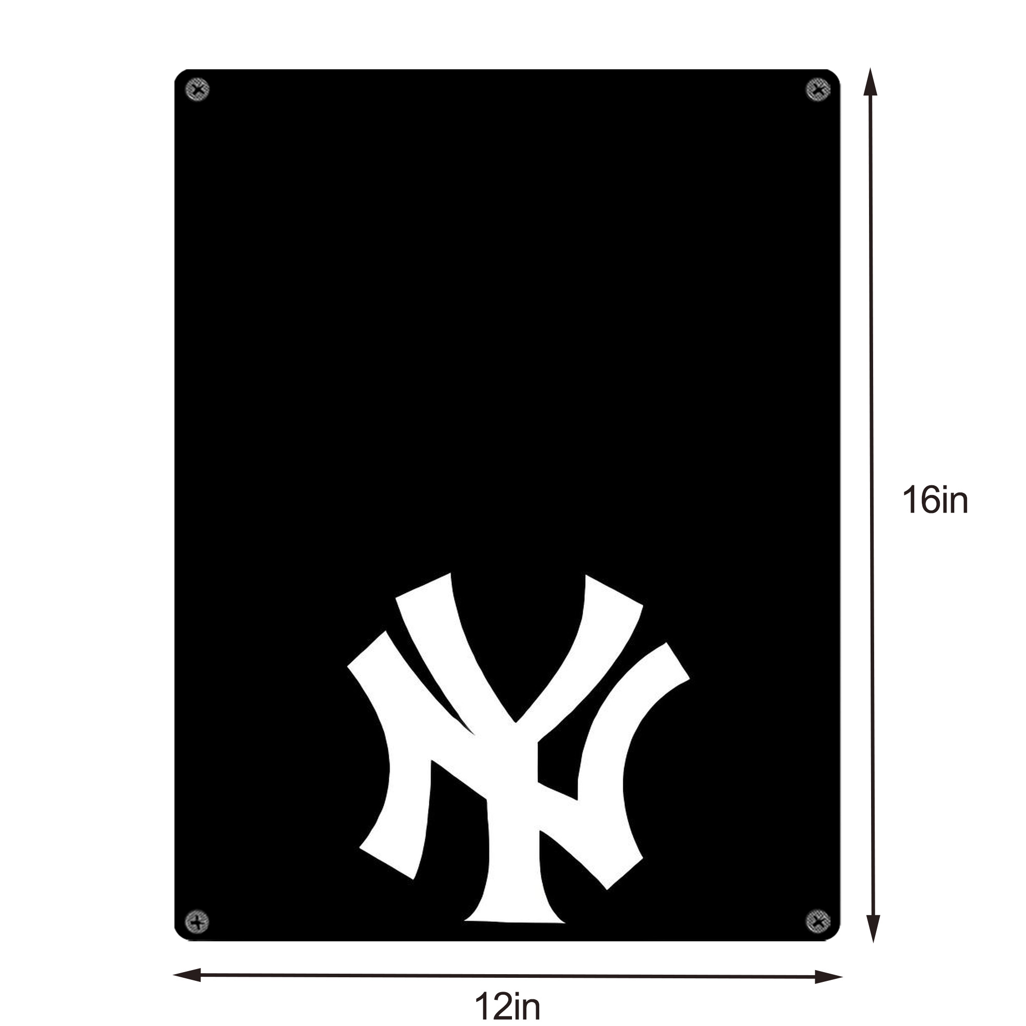 New York Yankees 115 Vintage Metal Tin Sign 12x16inch – Retro Wall Art Decor For Home, Bar, Kitchen, Bedroom, Office – Durable Iron Sheet Poster, Easy To Hang, Full-Color Printing