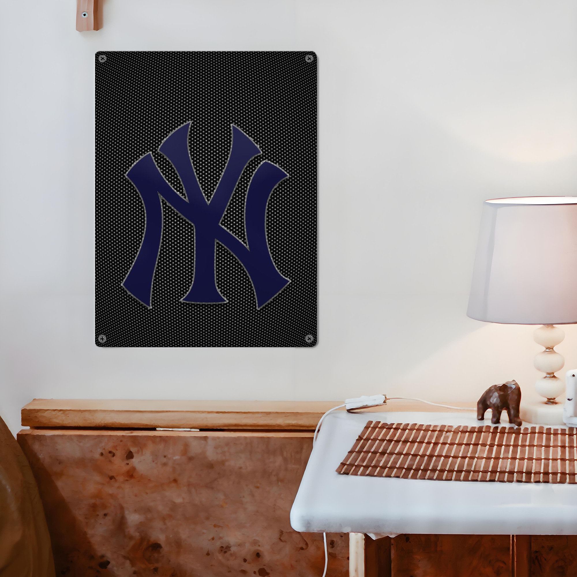 New York Yankees 166 Vintage Metal Tin Sign 12x16inch – Retro Wall Art Decor For Home, Bar, Kitchen, Bedroom, Office – Durable Iron Sheet Poster, Easy To Hang, Full-Color Printing