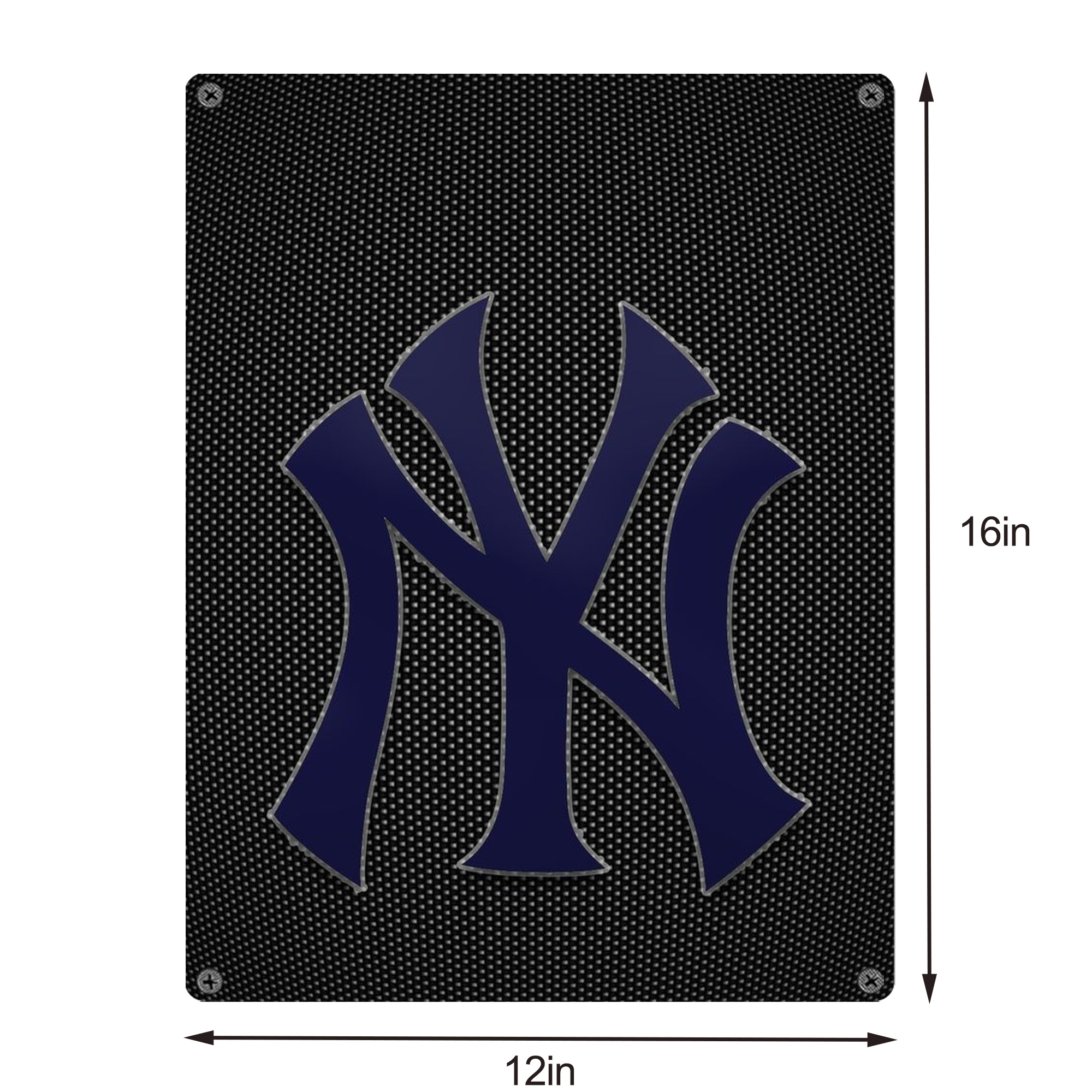 New York Yankees 166 Vintage Metal Tin Sign 12x16inch – Retro Wall Art Decor For Home, Bar, Kitchen, Bedroom, Office – Durable Iron Sheet Poster, Easy To Hang, Full-Color Printing