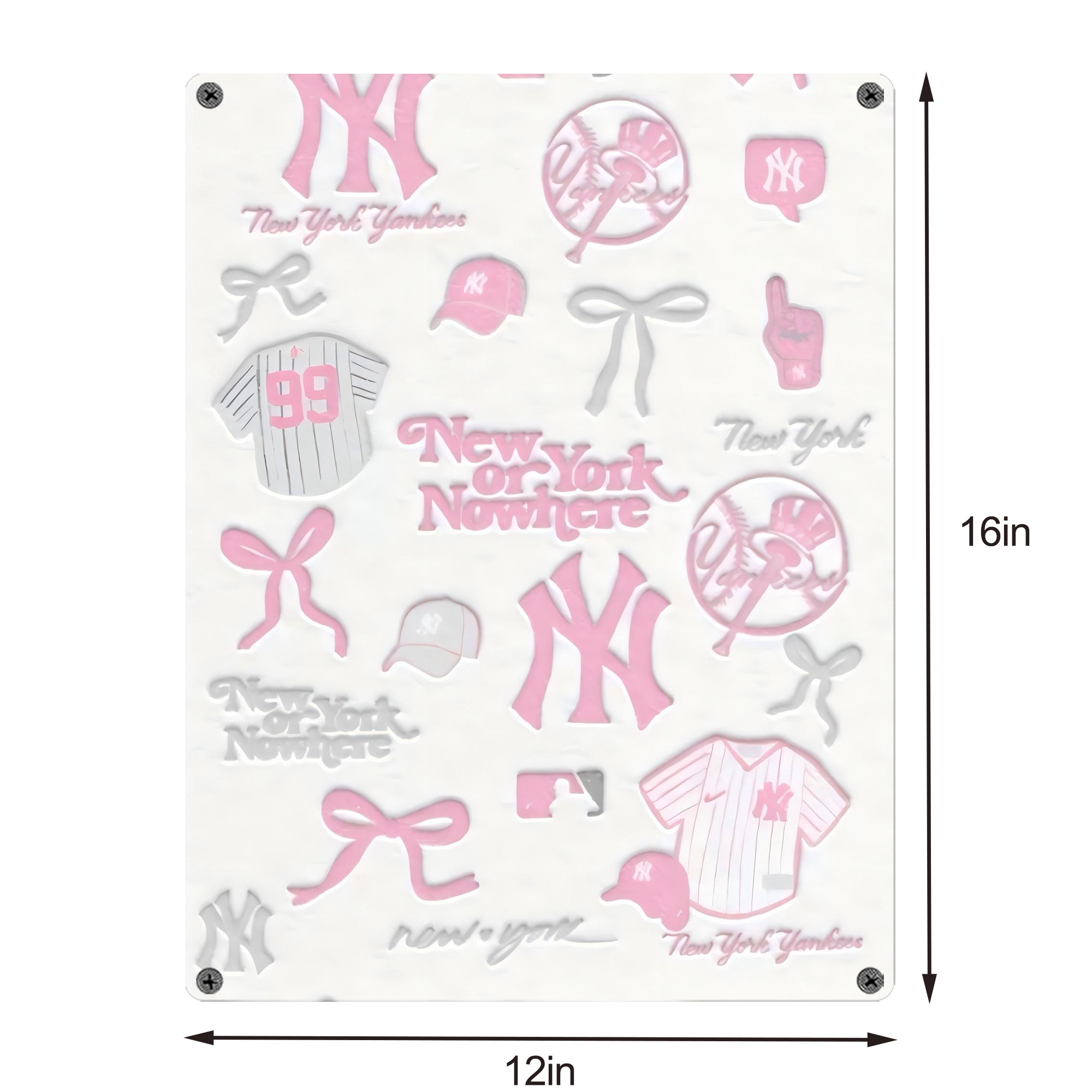 New York Yankees 206 Vintage Metal Tin Sign 12x16inch – Retro Wall Art Decor For Home, Bar, Kitchen, Bedroom, Office – Durable Iron Sheet Poster, Easy To Hang, Full-Color Printing