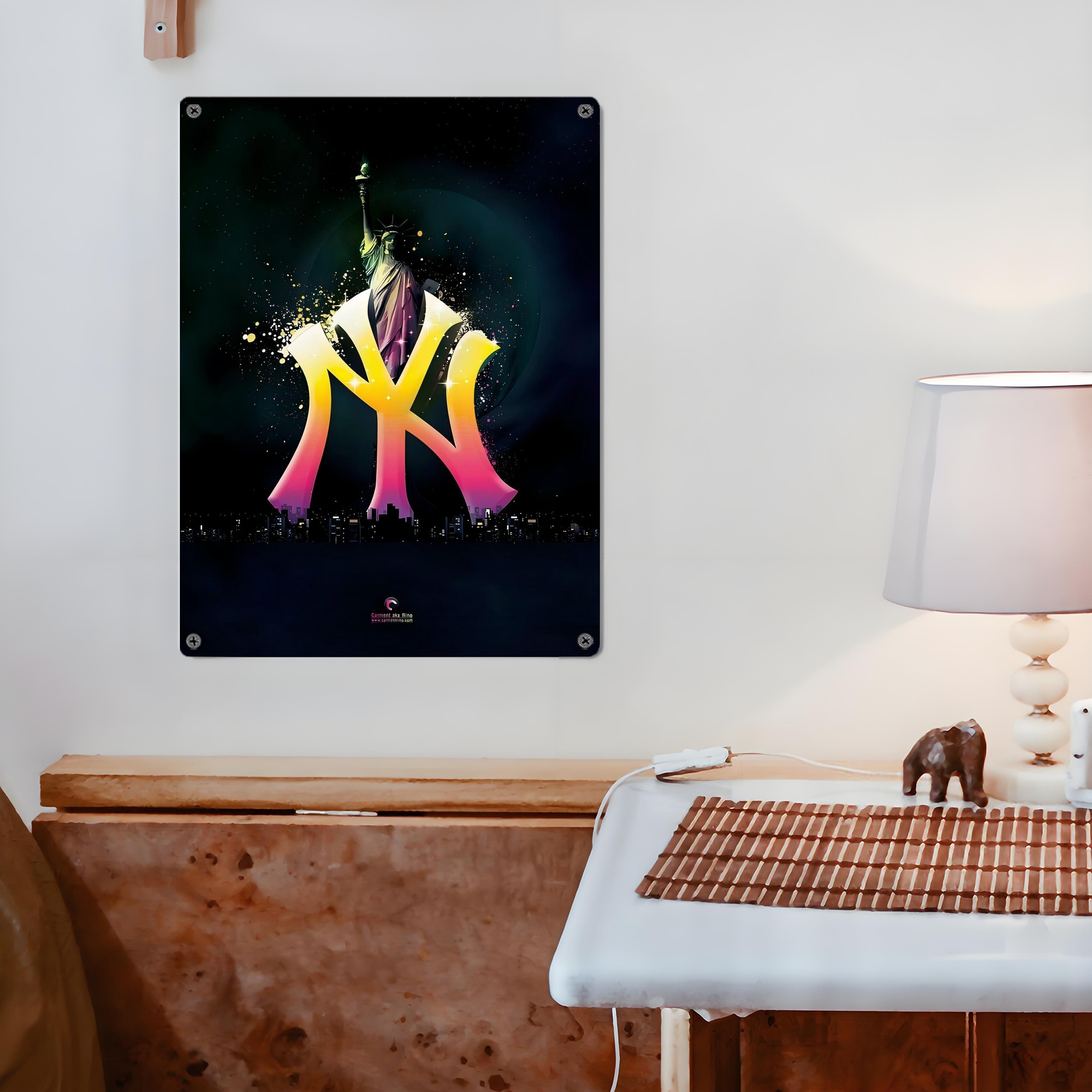 New York Yankees 335 Vintage Metal Tin Sign 12x16inch – Retro Wall Art Decor For Home, Bar, Kitchen, Bedroom, Office – Durable Iron Sheet Poster, Easy To Hang, Full-Color Printing