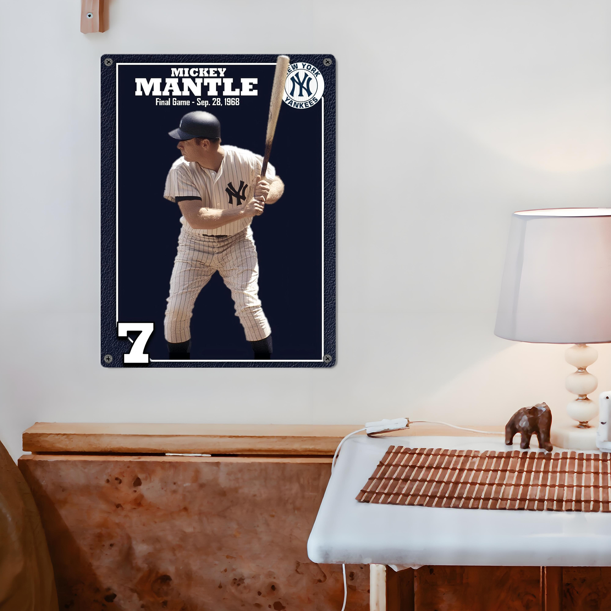 New York Yankees 344 Vintage Metal Tin Sign 12x16inch – Retro Wall Art Decor For Home, Bar, Kitchen, Bedroom, Office – Durable Iron Sheet Poster, Easy To Hang, Full-Color Printing