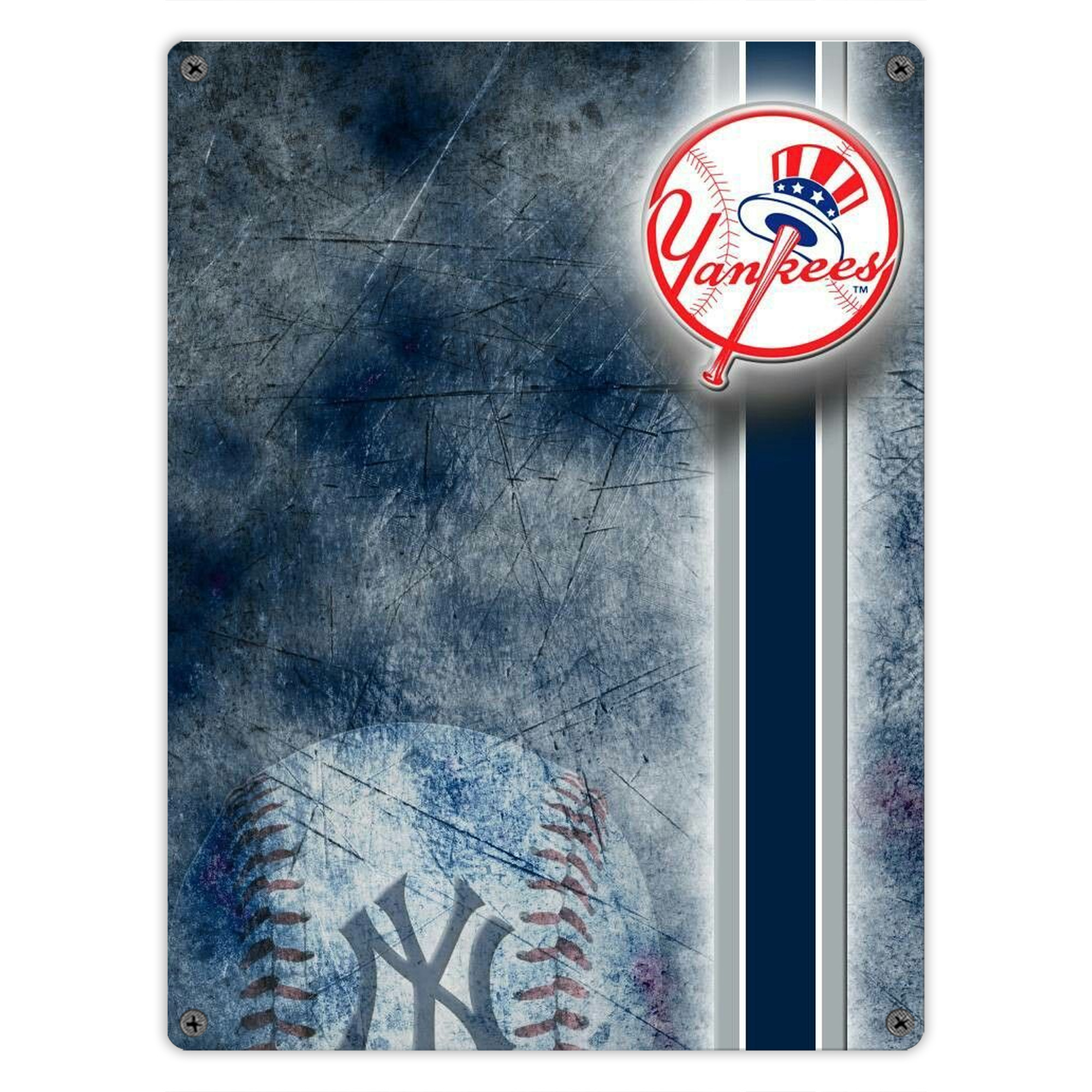 New York Yankees 150 Vintage Metal Tin Sign 12x16inch – Retro Wall Art Decor For Home, Bar, Kitchen, Bedroom, Office – Durable Iron Sheet Poster, Easy To Hang, Full-Color Printing