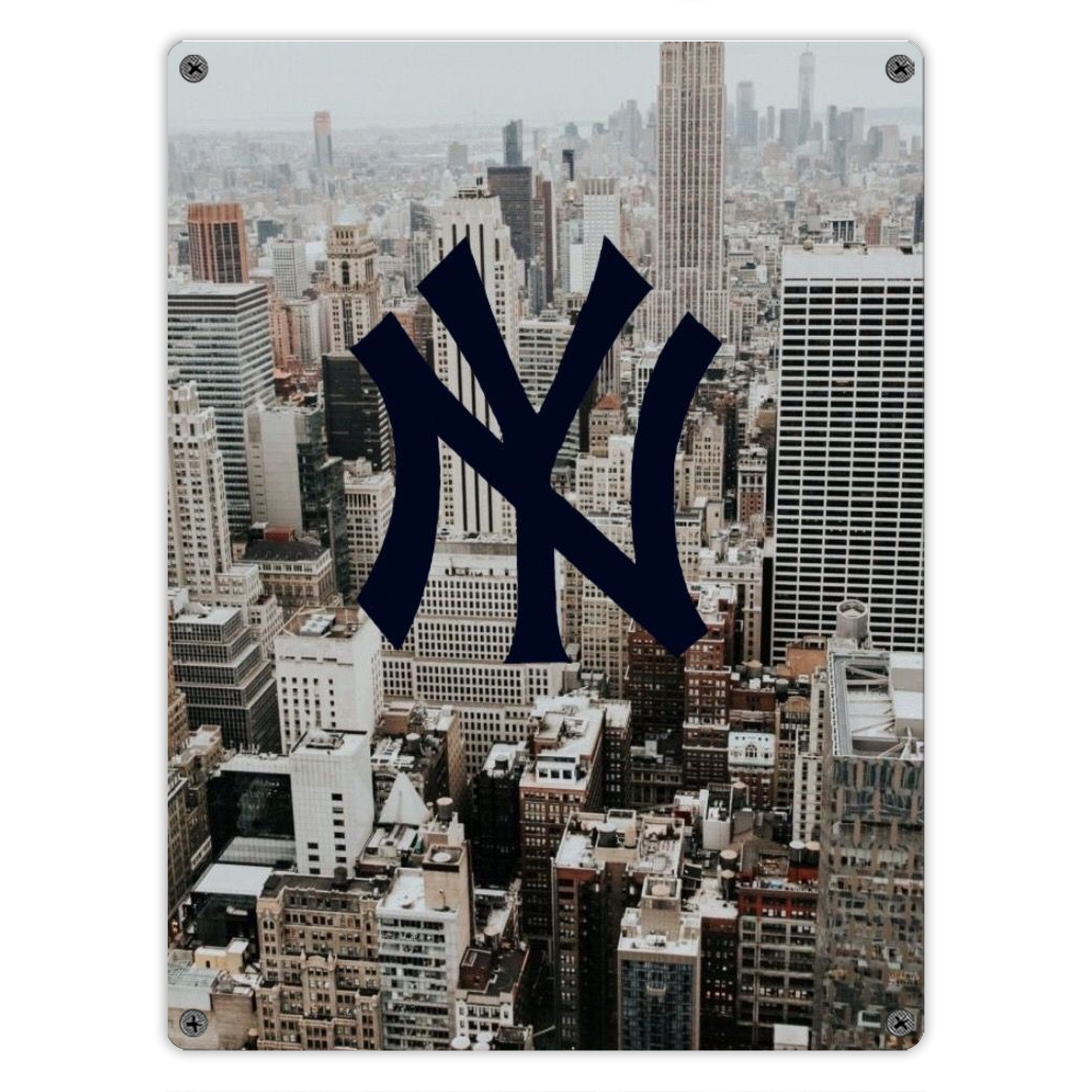 New York Yankees 171 Vintage Metal Tin Sign 12x16inch – Retro Wall Art Decor For Home, Bar, Kitchen, Bedroom, Office – Durable Iron Sheet Poster, Easy To Hang, Full-Color Printing