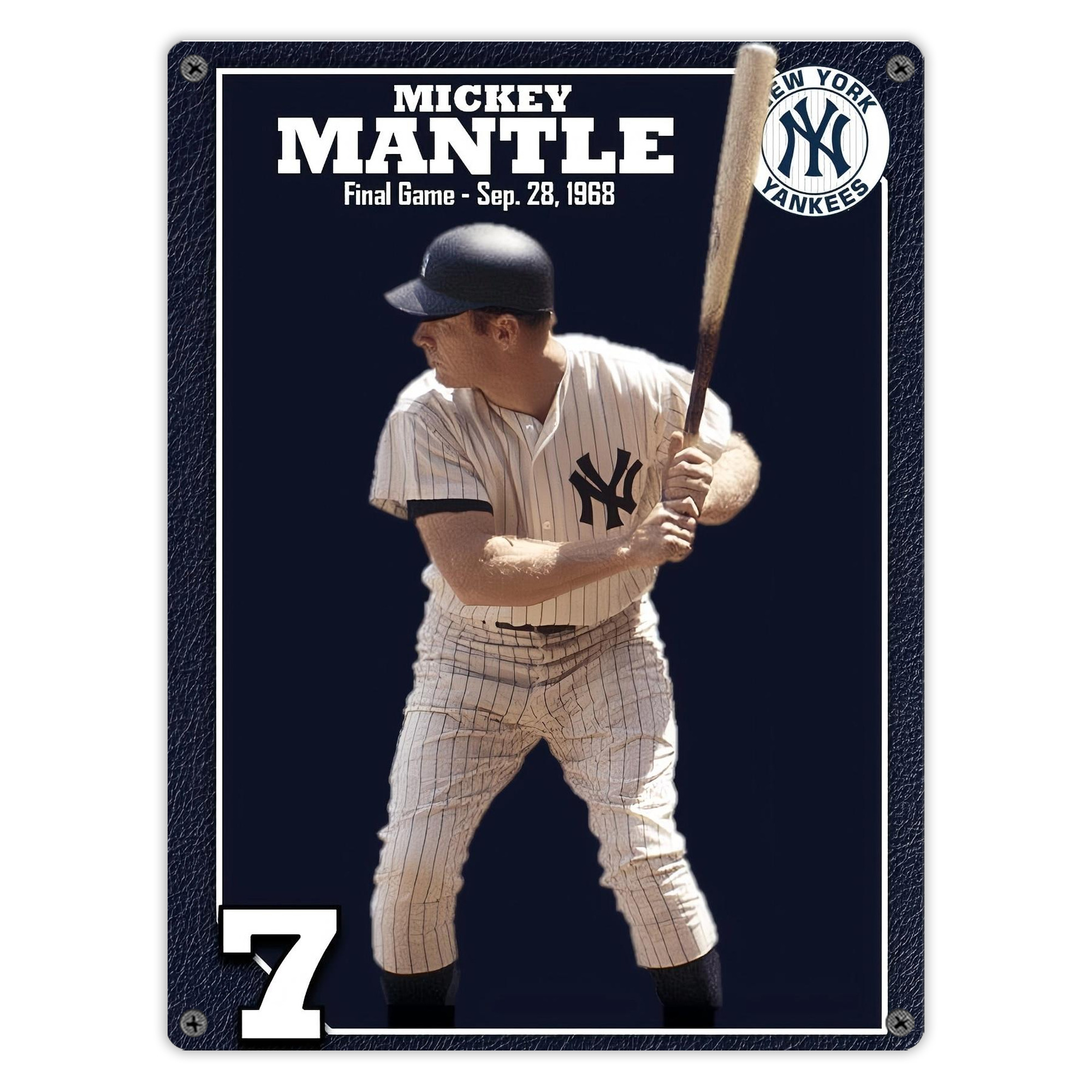 New York Yankees 344 Vintage Metal Tin Sign 12x16inch – Retro Wall Art Decor For Home, Bar, Kitchen, Bedroom, Office – Durable Iron Sheet Poster, Easy To Hang, Full-Color Printing