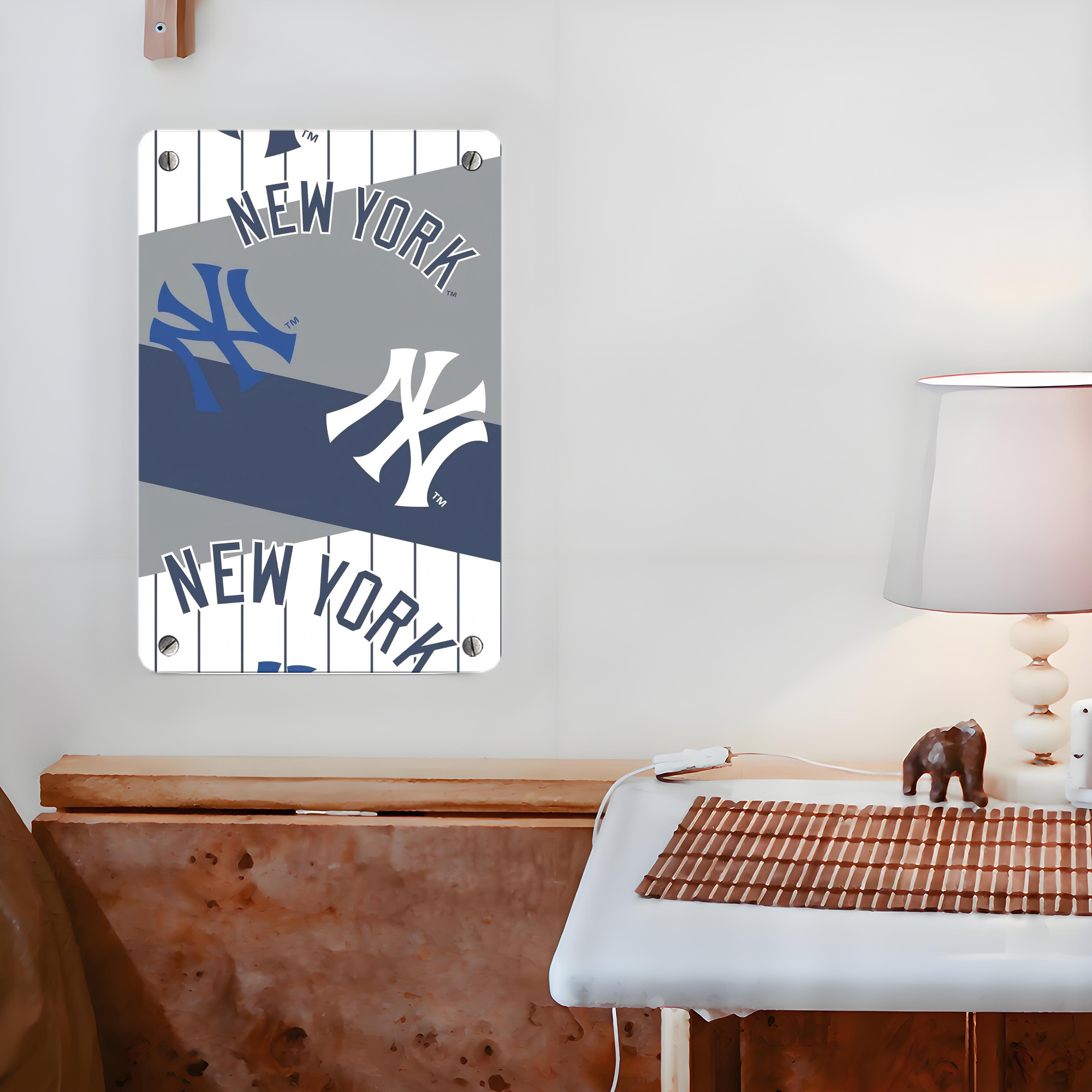 New York Yankees 133 Metal Tin Sign 8x12inch - High-Quality Full-Print Decorative Wall Art, Durable Rust-Resistant Metal Plaque For Living Room, Bedroom, Kitchen, Office, Bar Décor