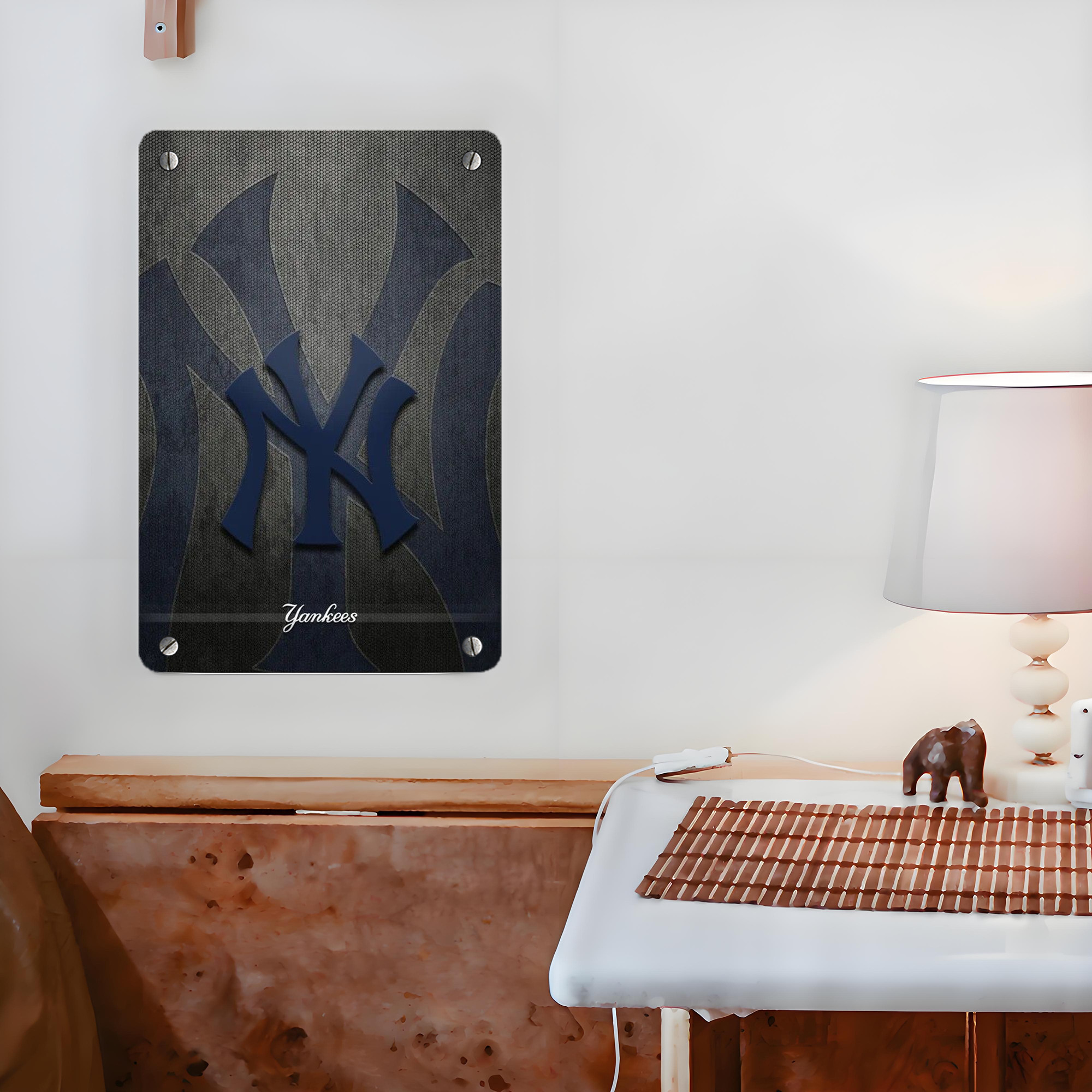 New York Yankees 153 Metal Tin Sign 8x12inch - High-Quality Full-Print Decorative Wall Art, Durable Rust-Resistant Metal Plaque For Living Room, Bedroom, Kitchen, Office, Bar Décor