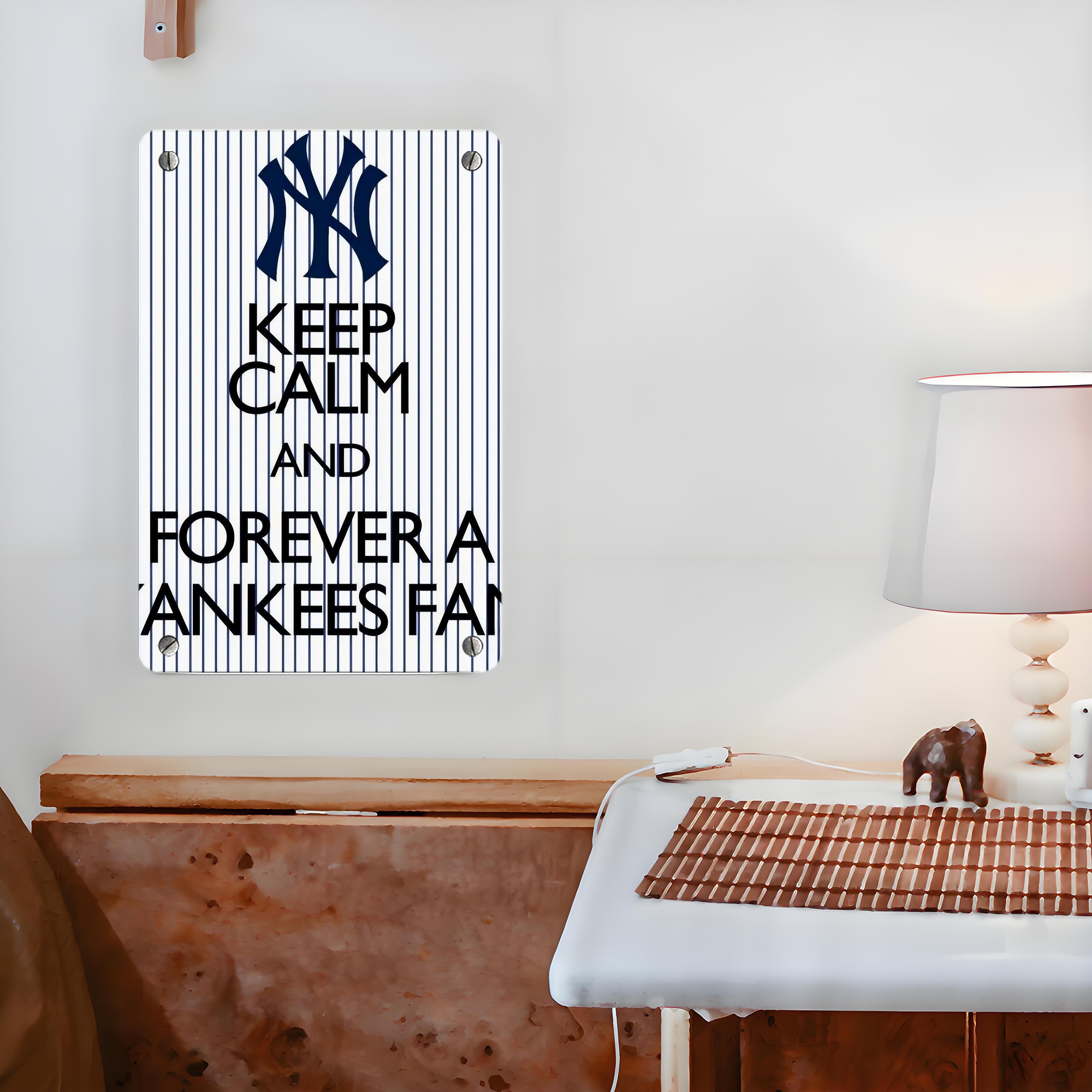 New York Yankees 158 Metal Tin Sign 8x12inch - High-Quality Full-Print Decorative Wall Art, Durable Rust-Resistant Metal Plaque For Living Room, Bedroom, Kitchen, Office, Bar Décor