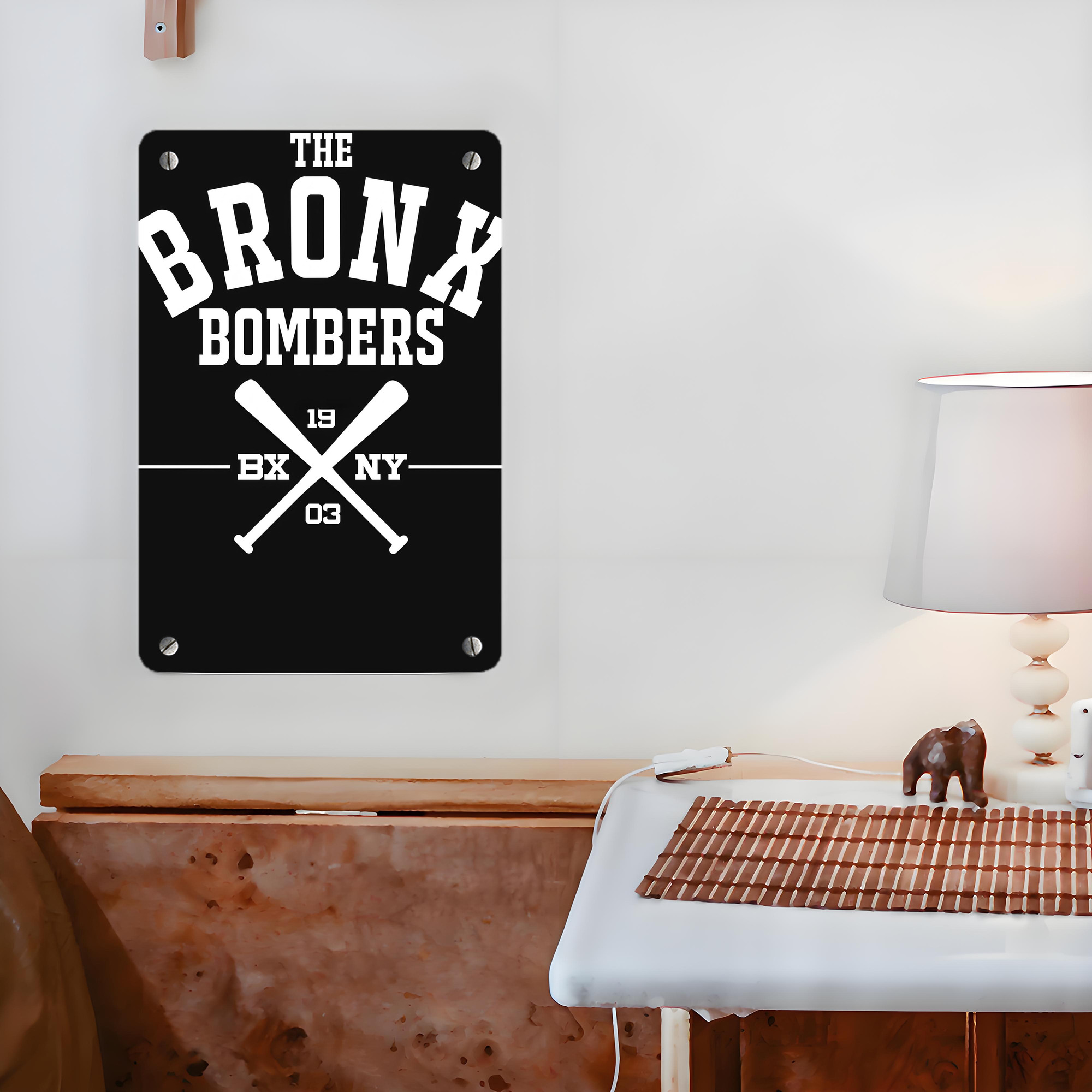 New York Yankees 163 Metal Tin Sign 8x12inch - High-Quality Full-Print Decorative Wall Art, Durable Rust-Resistant Metal Plaque For Living Room, Bedroom, Kitchen, Office, Bar Décor