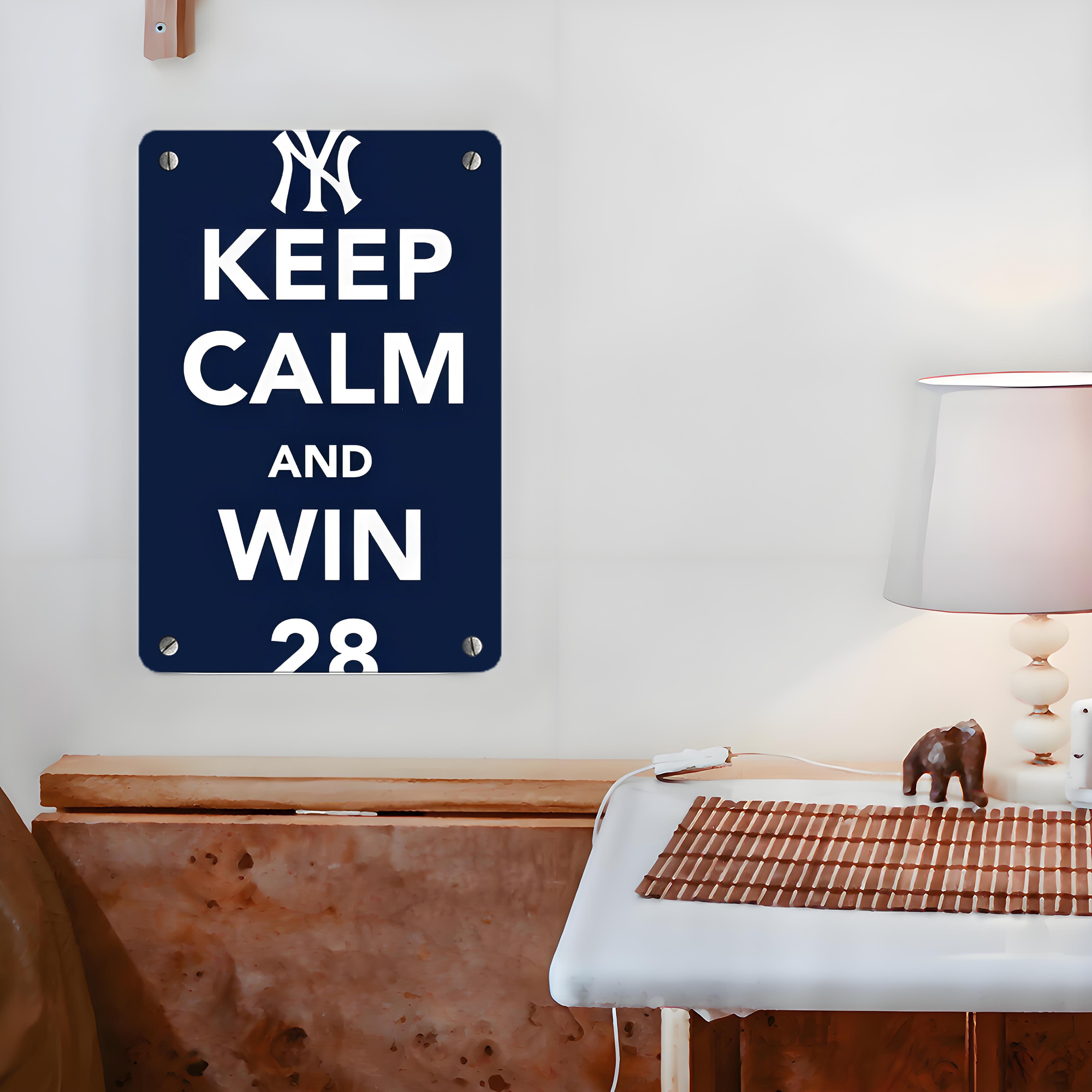 New York Yankees 169 Metal Tin Sign 8x12inch - High-Quality Full-Print Decorative Wall Art, Durable Rust-Resistant Metal Plaque For Living Room, Bedroom, Kitchen, Office, Bar Décor