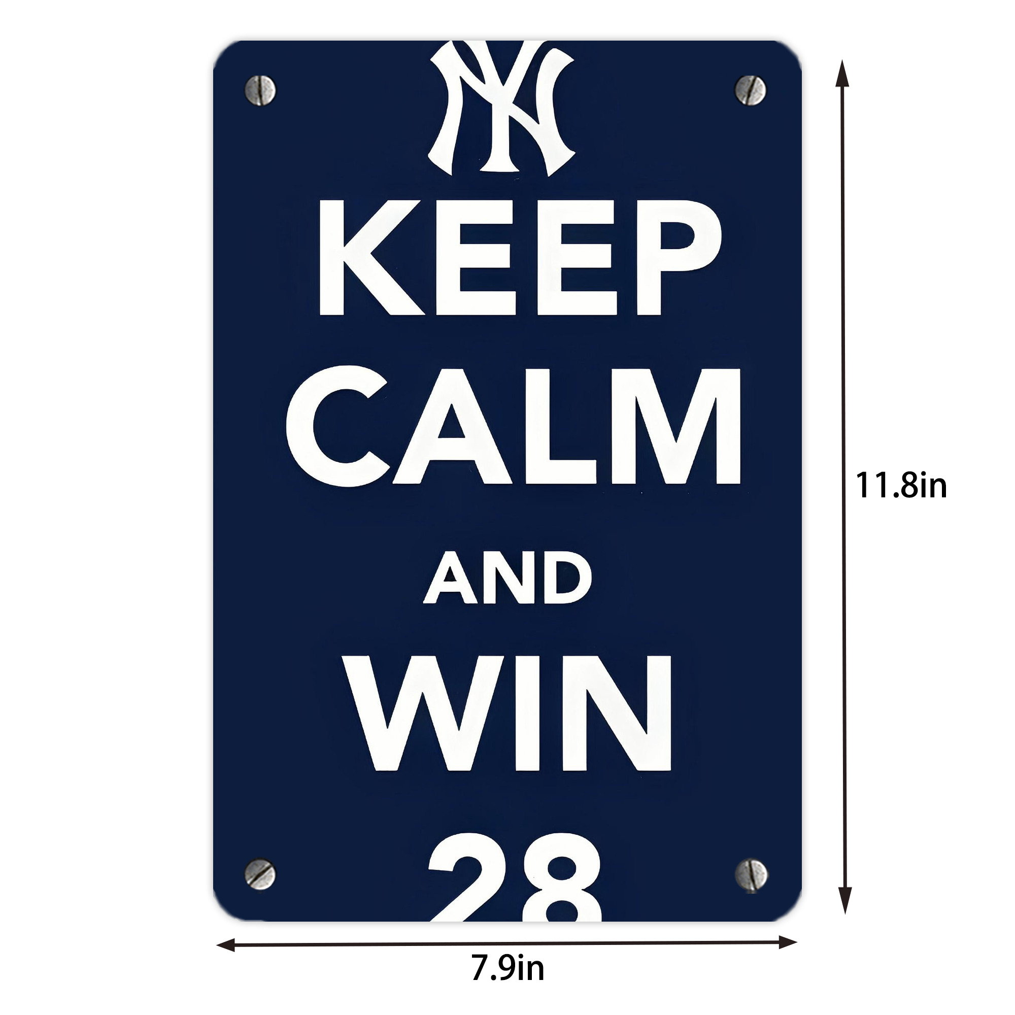 New York Yankees 169 Metal Tin Sign 8x12inch - High-Quality Full-Print Decorative Wall Art, Durable Rust-Resistant Metal Plaque For Living Room, Bedroom, Kitchen, Office, Bar Décor