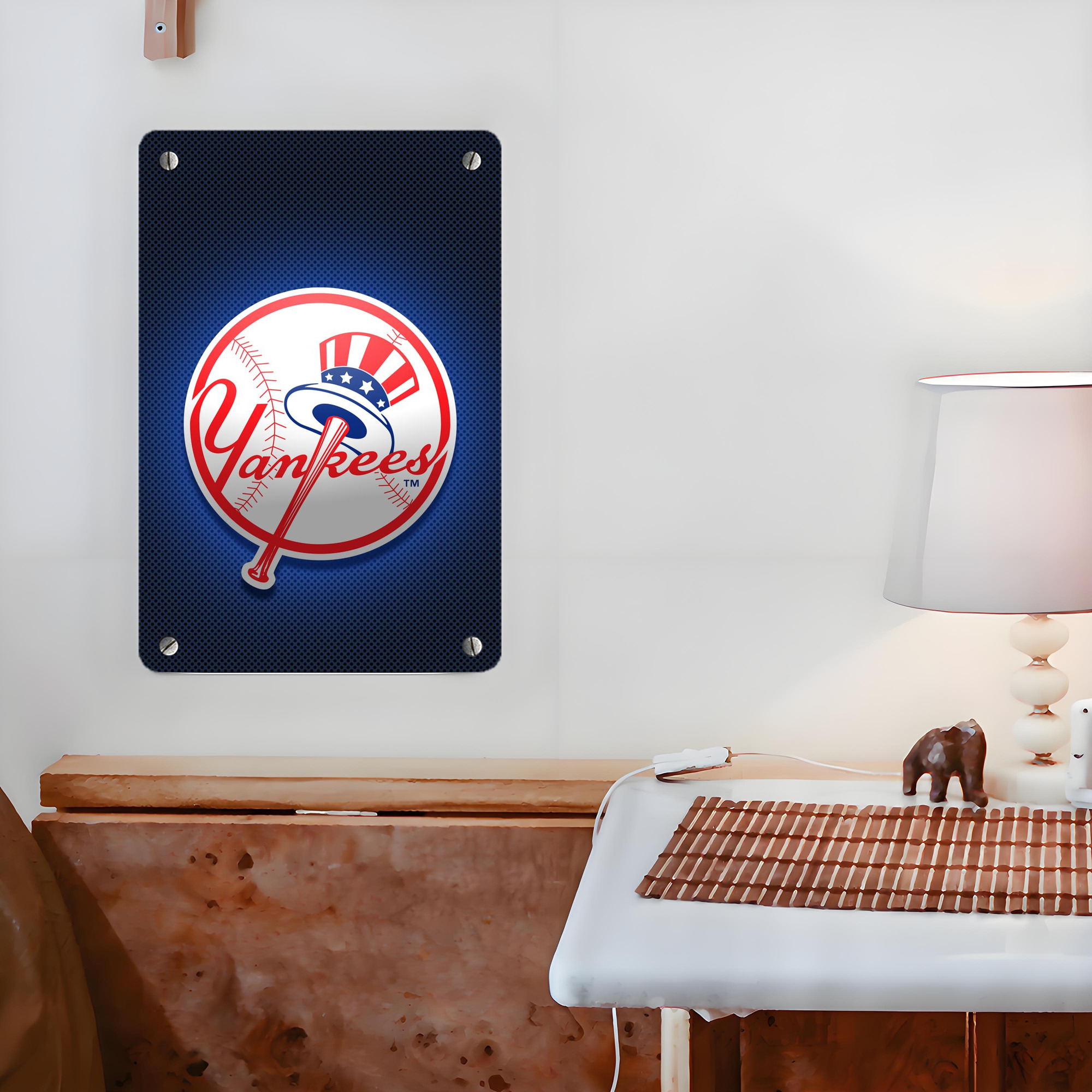 New York Yankees 193 Metal Tin Sign 8x12inch - High-Quality Full-Print Decorative Wall Art, Durable Rust-Resistant Metal Plaque For Living Room, Bedroom, Kitchen, Office, Bar Décor
