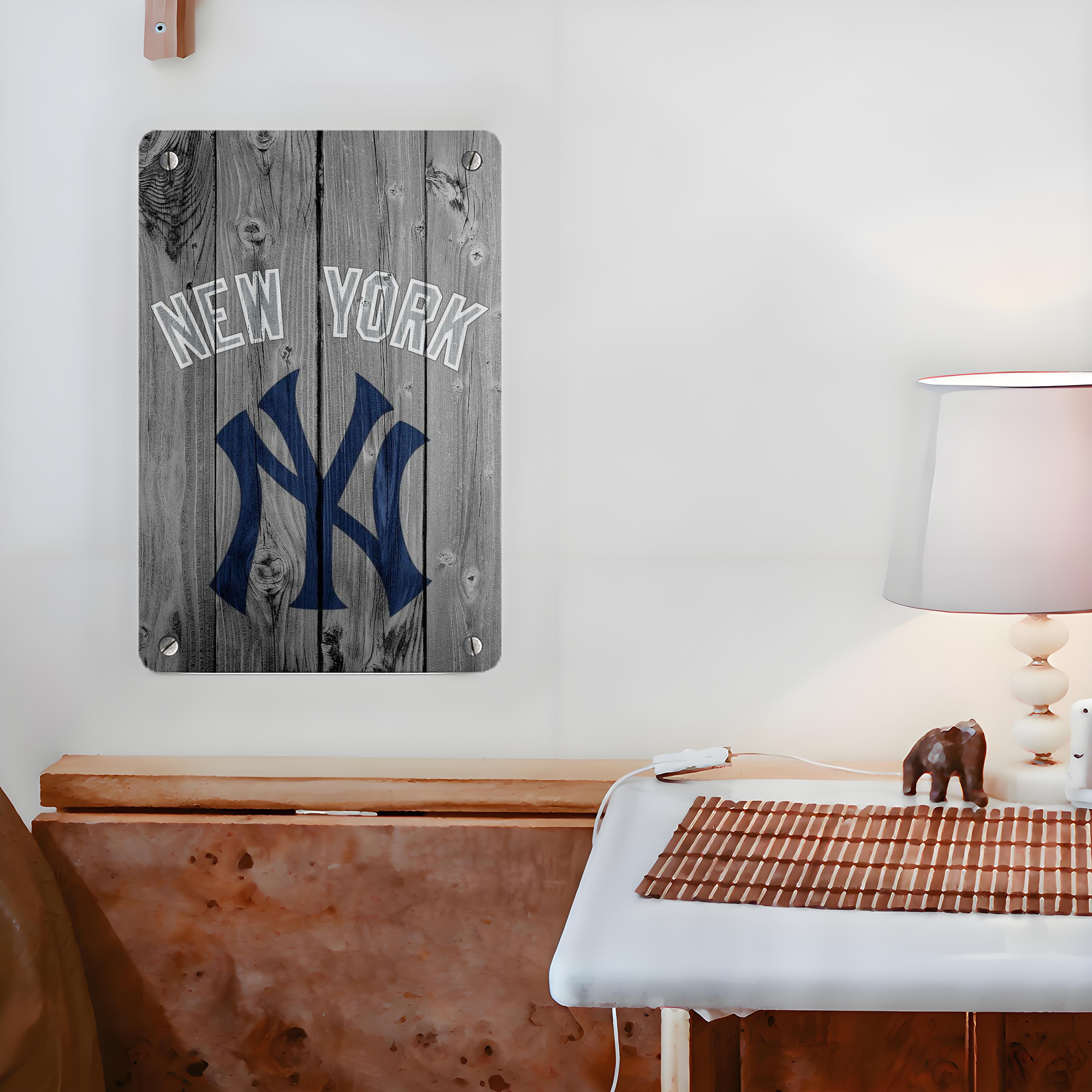 New York Yankees 204 Metal Tin Sign 8x12inch - High-Quality Full-Print Decorative Wall Art, Durable Rust-Resistant Metal Plaque For Living Room, Bedroom, Kitchen, Office, Bar Décor