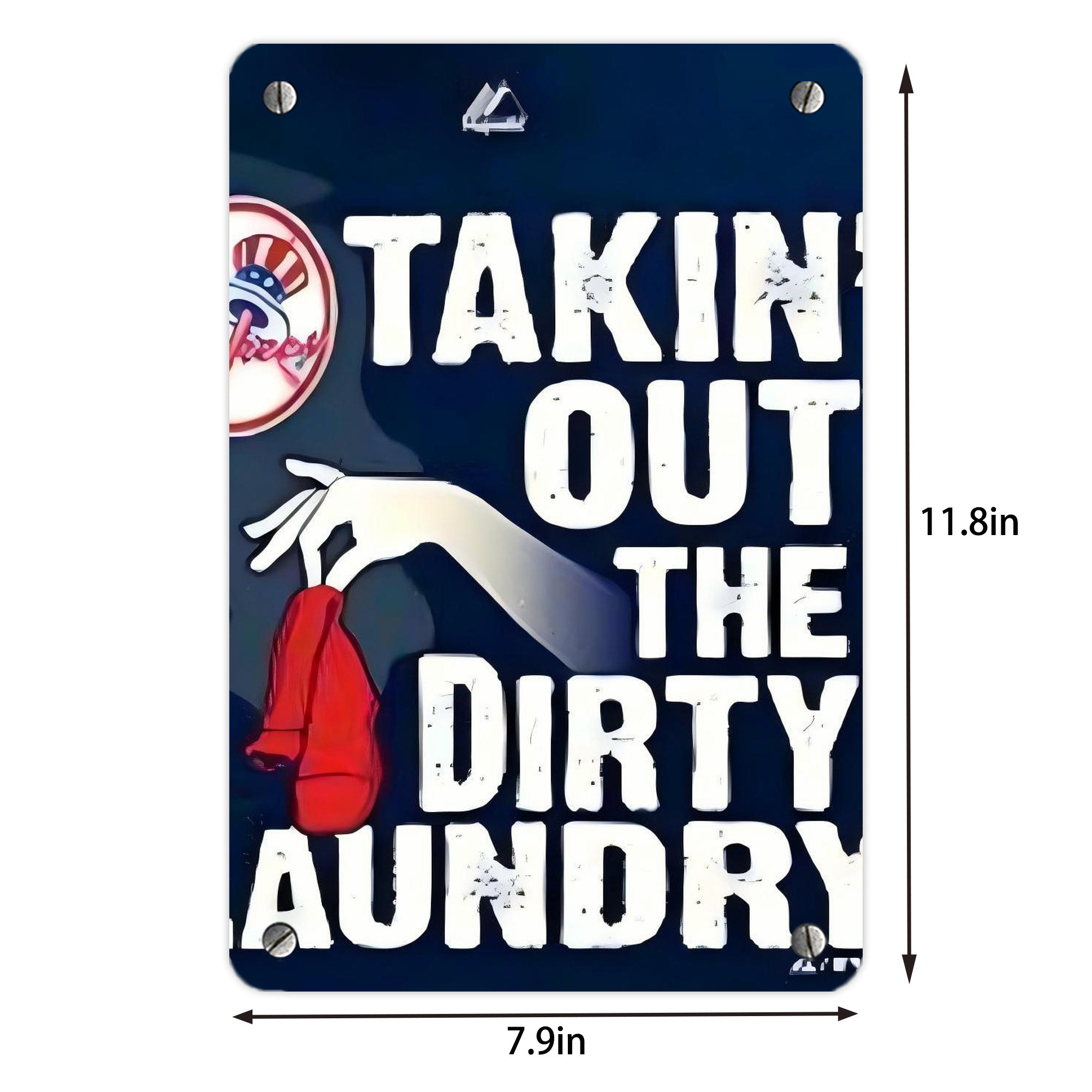 New York Yankees 210 Metal Tin Sign 8x12inch - High-Quality Full-Print Decorative Wall Art, Durable Rust-Resistant Metal Plaque For Living Room, Bedroom, Kitchen, Office, Bar Décor