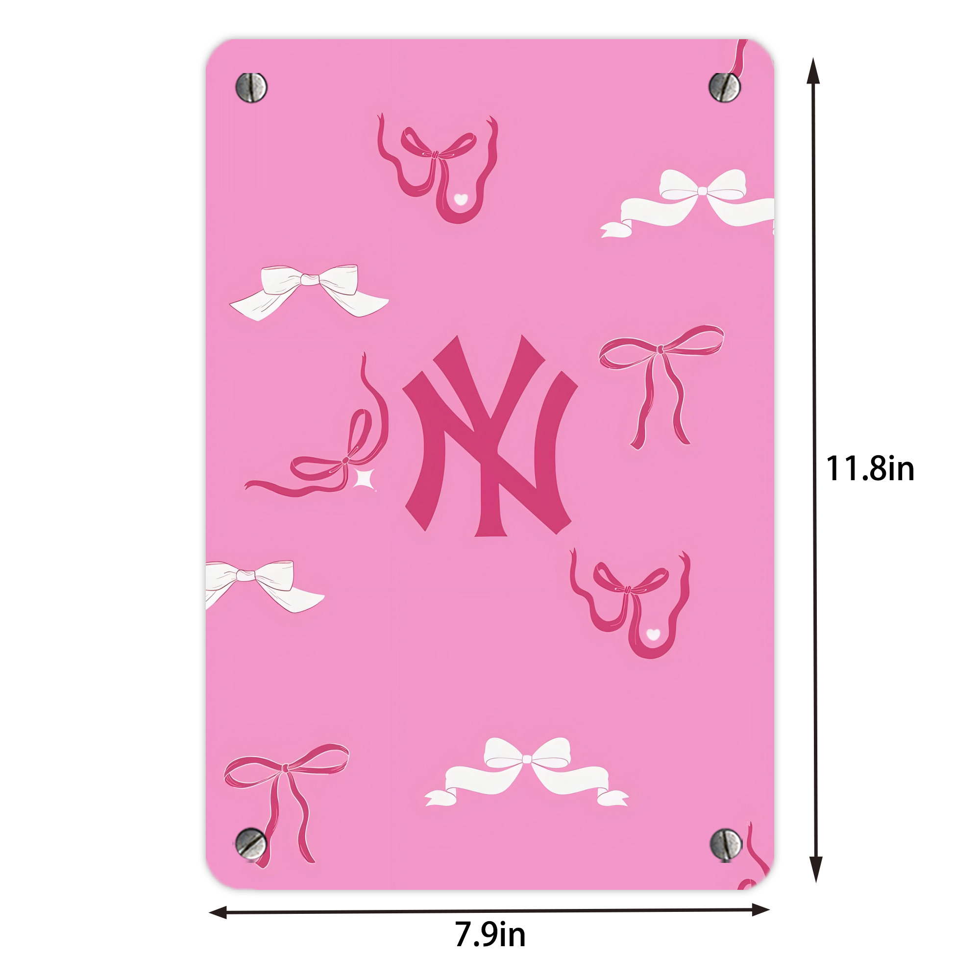 New York Yankees 220 Metal Tin Sign 8x12inch - High-Quality Full-Print Decorative Wall Art, Durable Rust-Resistant Metal Plaque For Living Room, Bedroom, Kitchen, Office, Bar Décor