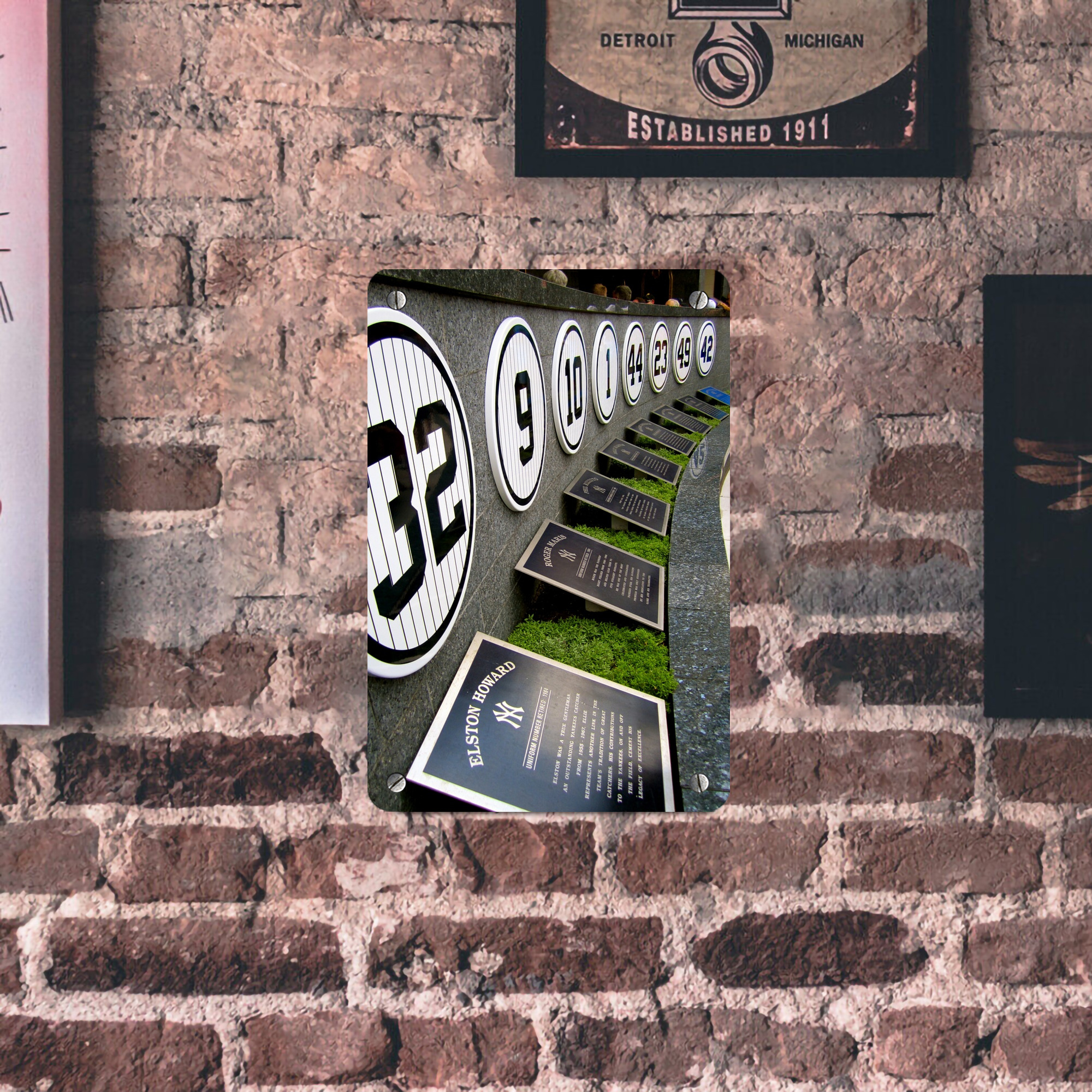 New York Yankees 253 Metal Tin Sign 8x12inch - High-Quality Full-Print Decorative Wall Art, Durable Rust-Resistant Metal Plaque For Living Room, Bedroom, Kitchen, Office, Bar Décor