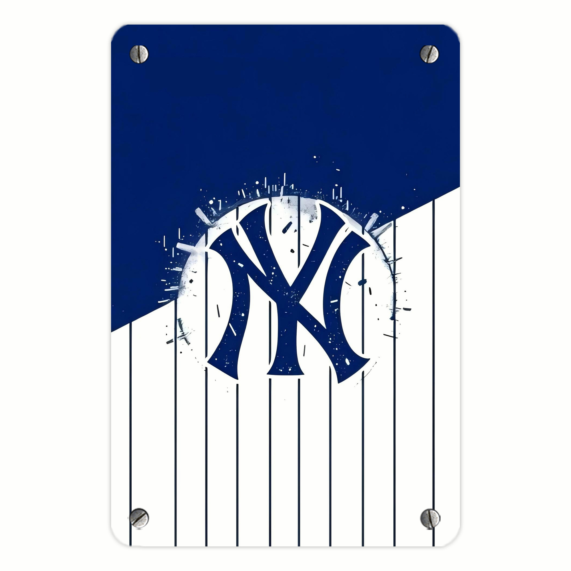 New York Yankees 106 Metal Tin Sign 8x12inch - High-Quality Full-Print Decorative Wall Art, Durable Rust-Resistant Metal Plaque For Living Room, Bedroom, Kitchen, Office, Bar Décor