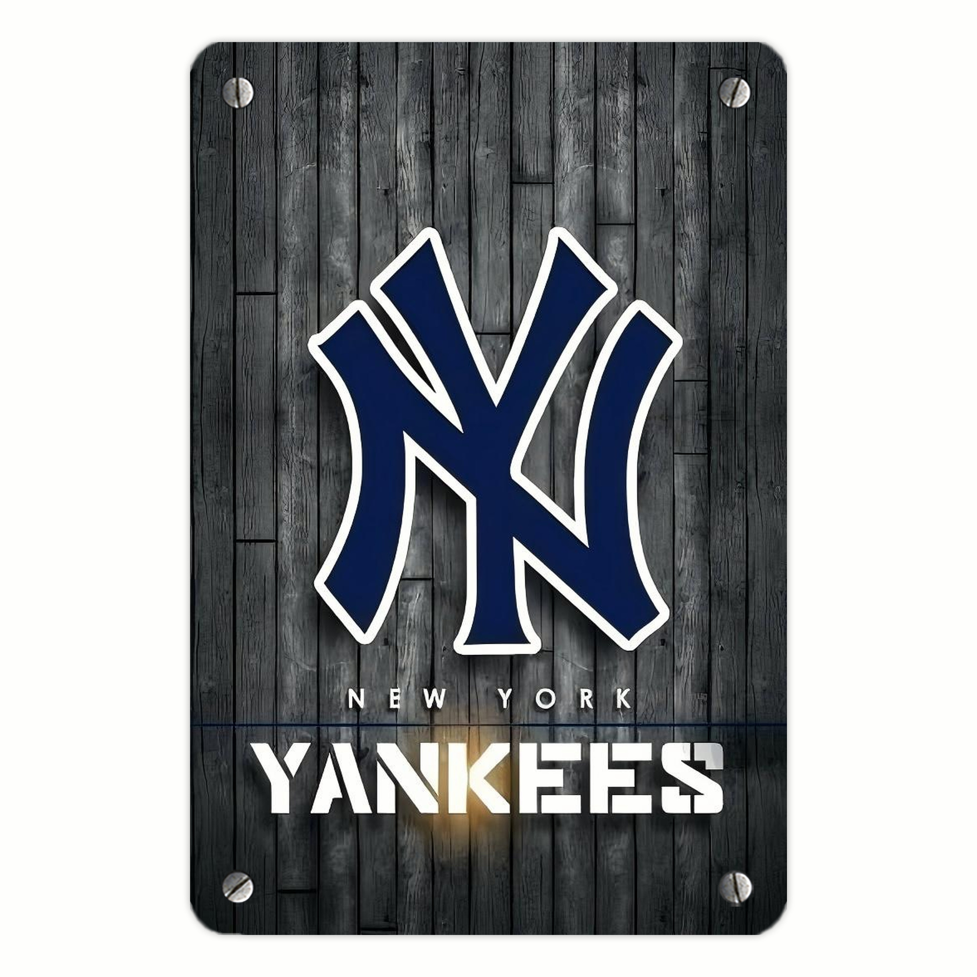 New York Yankees 127 Metal Tin Sign 8x12inch - High-Quality Full-Print Decorative Wall Art, Durable Rust-Resistant Metal Plaque For Living Room, Bedroom, Kitchen, Office, Bar Décor