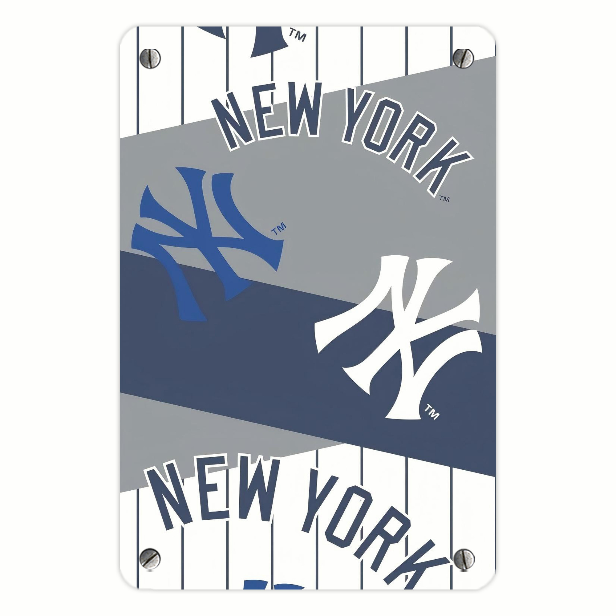 New York Yankees 133 Metal Tin Sign 8x12inch - High-Quality Full-Print Decorative Wall Art, Durable Rust-Resistant Metal Plaque For Living Room, Bedroom, Kitchen, Office, Bar Décor