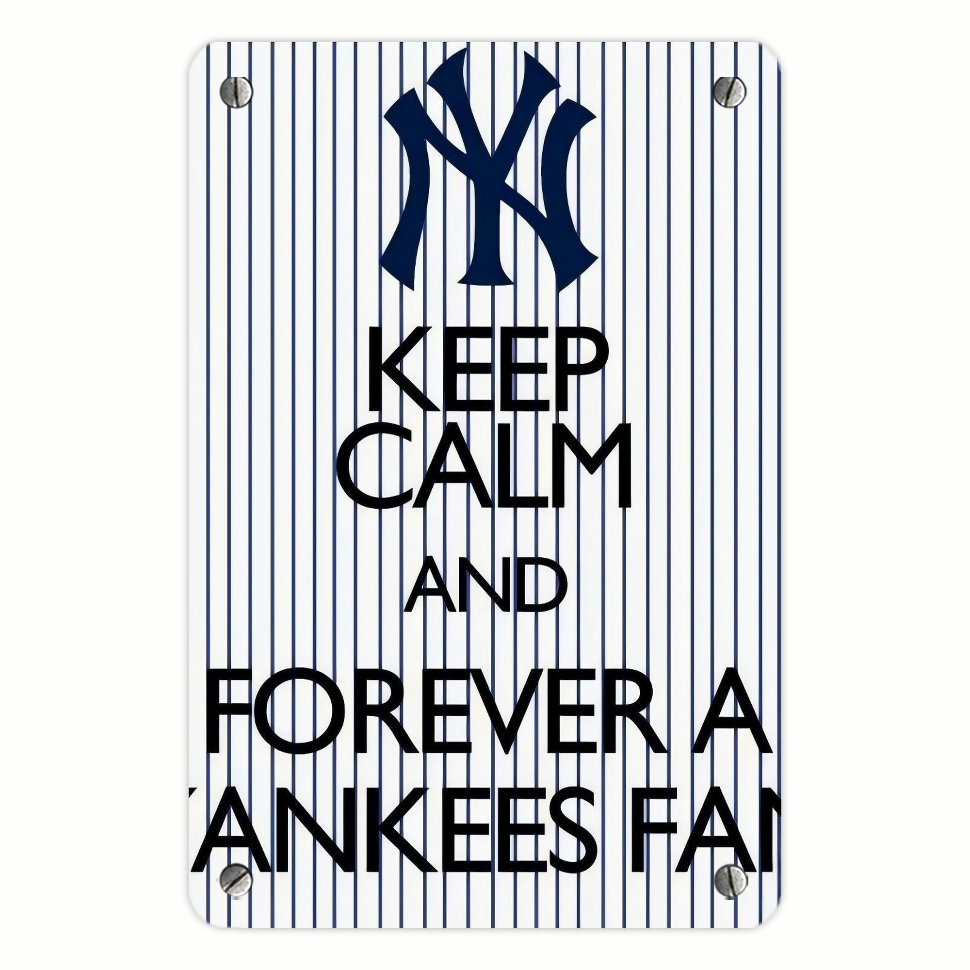 New York Yankees 158 Metal Tin Sign 8x12inch - High-Quality Full-Print Decorative Wall Art, Durable Rust-Resistant Metal Plaque For Living Room, Bedroom, Kitchen, Office, Bar Décor