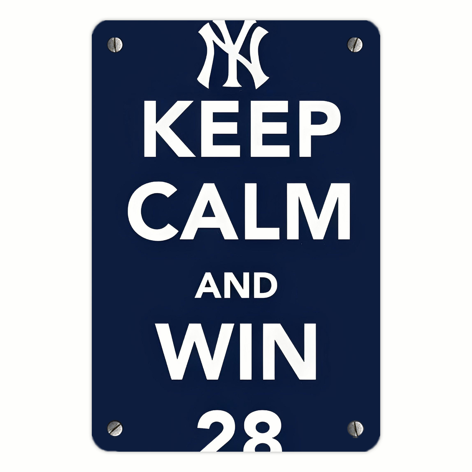 New York Yankees 169 Metal Tin Sign 8x12inch - High-Quality Full-Print Decorative Wall Art, Durable Rust-Resistant Metal Plaque For Living Room, Bedroom, Kitchen, Office, Bar Décor
