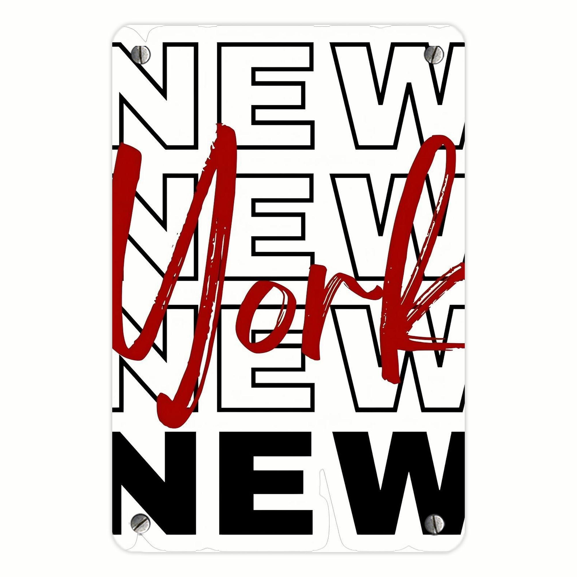 New York Yankees 176 Metal Tin Sign 8x12inch - High-Quality Full-Print Decorative Wall Art, Durable Rust-Resistant Metal Plaque For Living Room, Bedroom, Kitchen, Office, Bar Décor