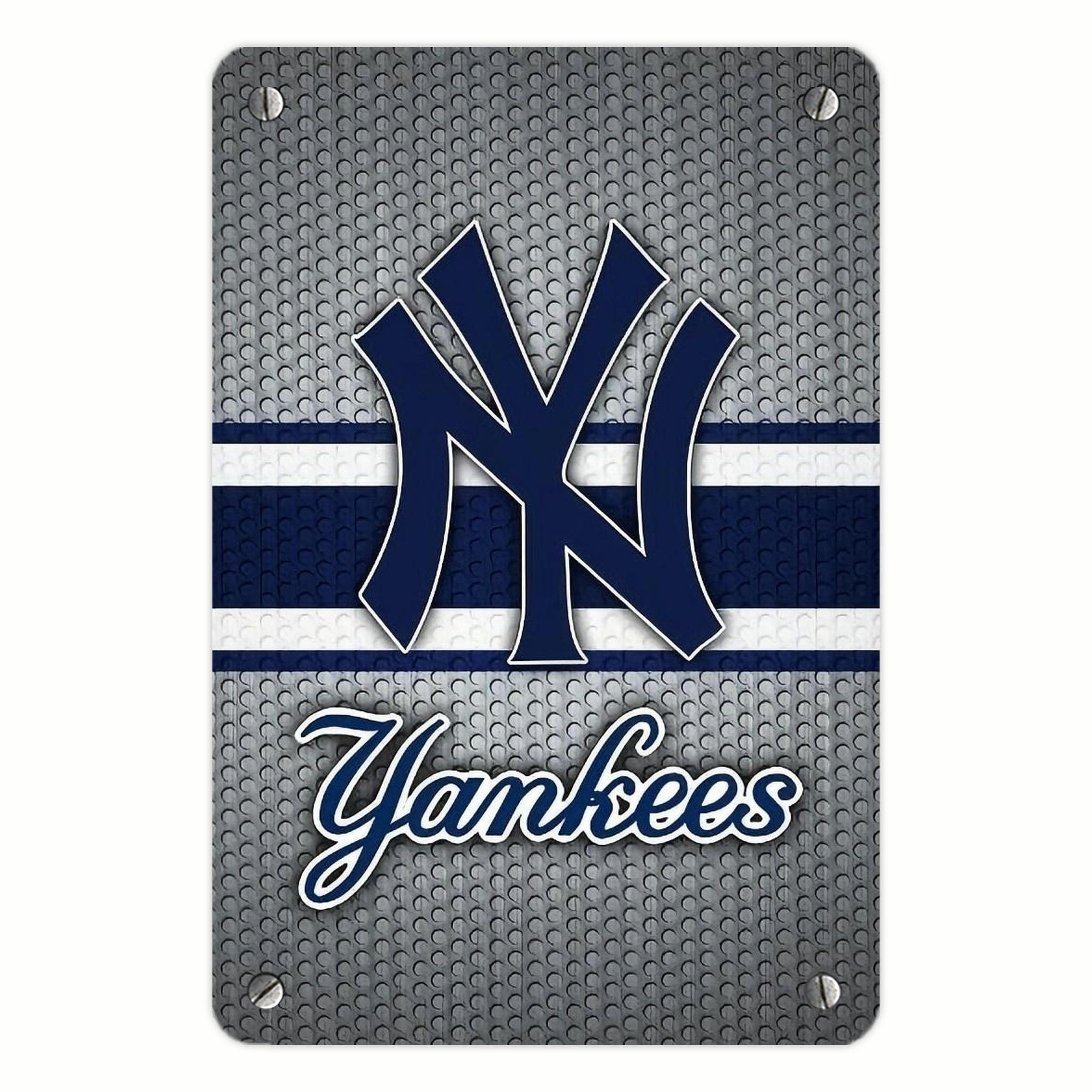 New York Yankees 311 Metal Tin Sign 8x12inch - High-Quality Full-Print Decorative Wall Art, Durable Rust-Resistant Metal Plaque For Living Room, Bedroom, Kitchen, Office, Bar Décor