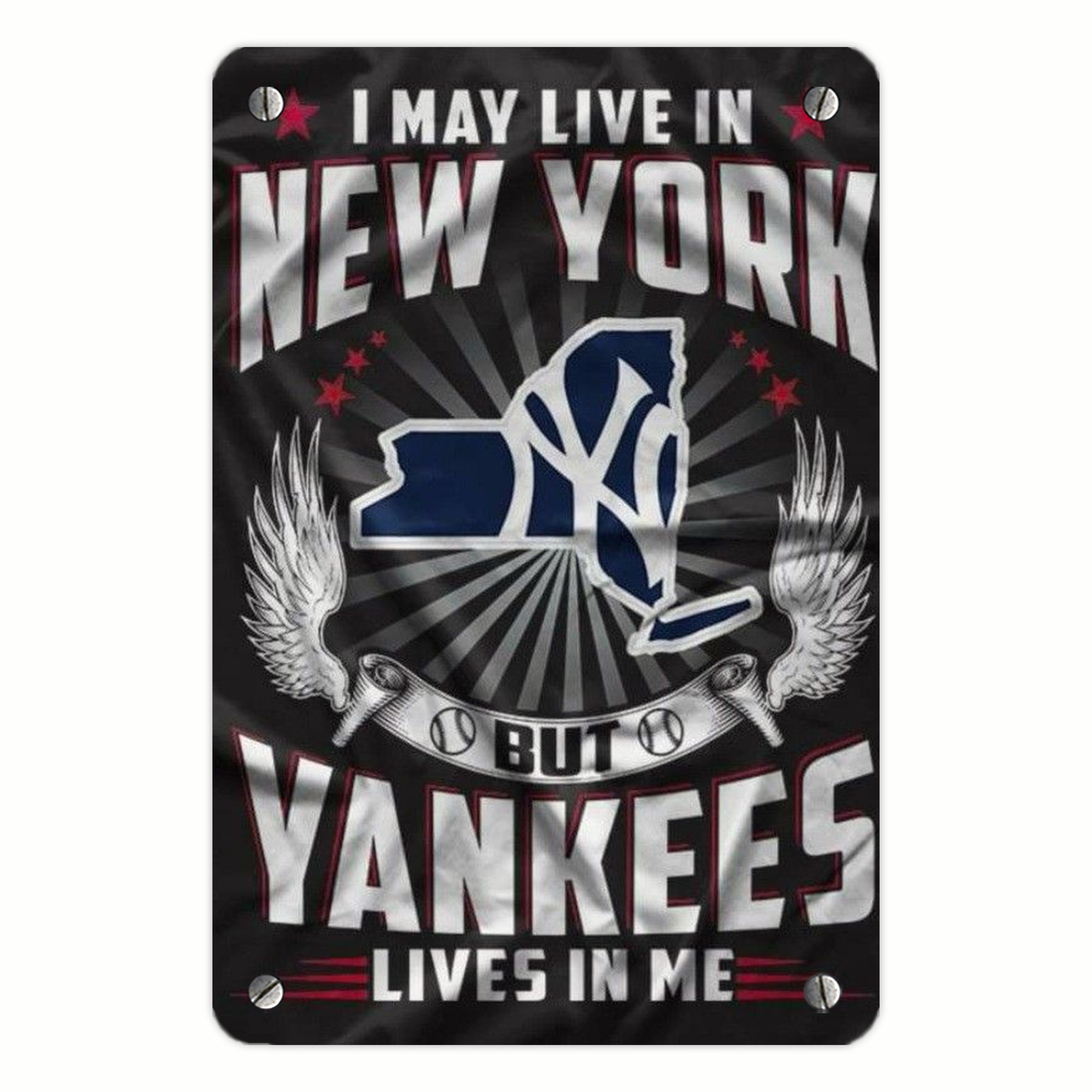 New York Yankees 320 Metal Tin Sign 8x12inch - High-Quality Full-Print Decorative Wall Art, Durable Rust-Resistant Metal Plaque For Living Room, Bedroom, Kitchen, Office, Bar Décor