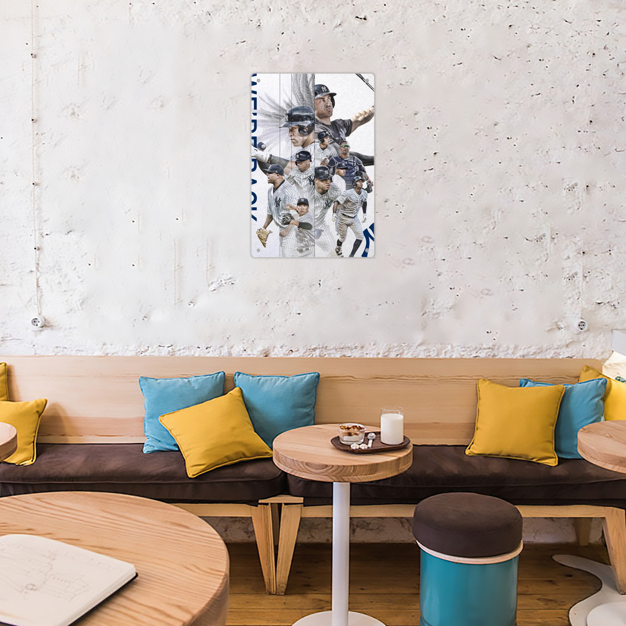 New York Yankees 109 8x12inch Vertical Aluminum Sign - Durable Fade-Resistant Indoor/Outdoor Safety & Information Plaque For Office, Hotel, Restaurant, Bar, Public Spaces