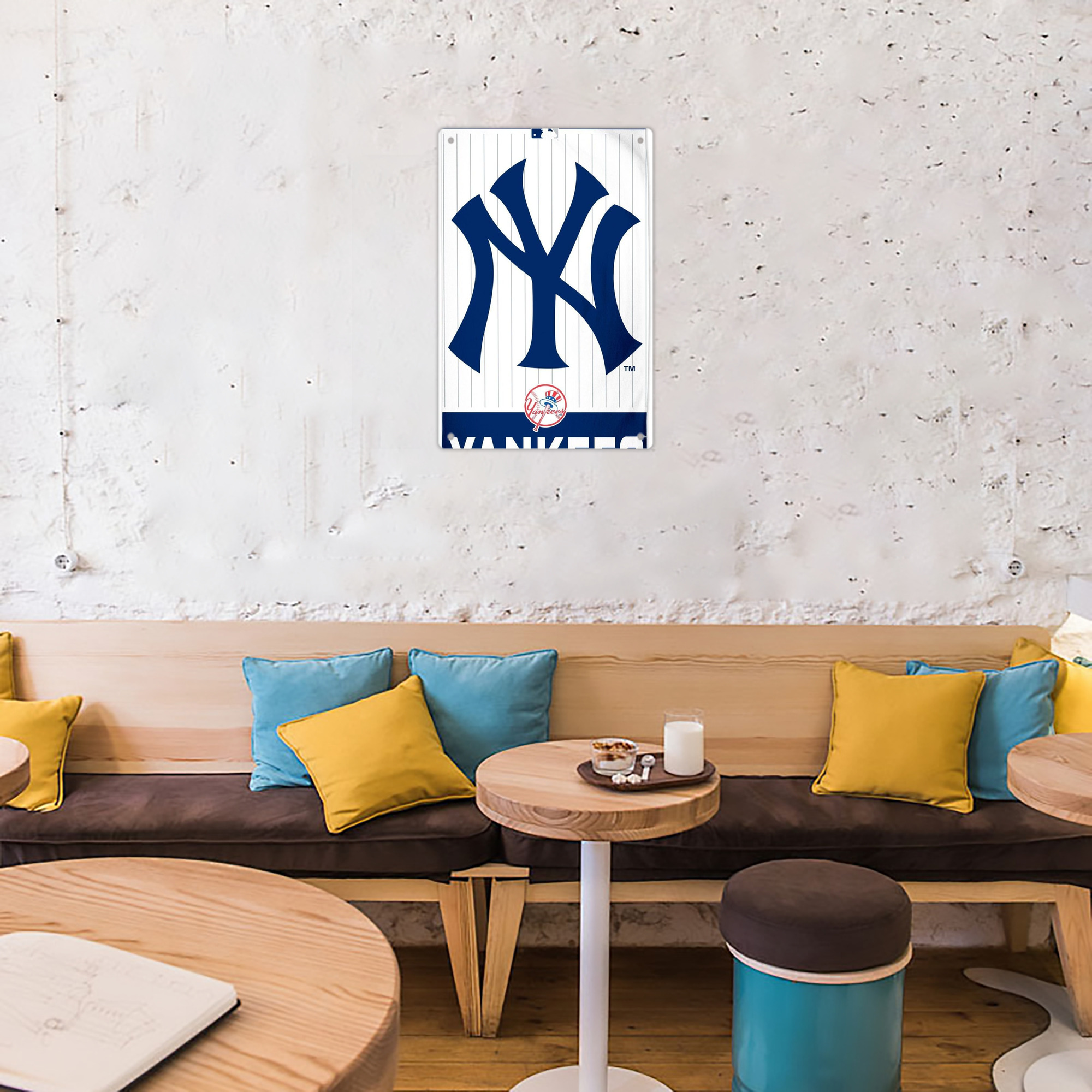 New York Yankees 130 8x12inch Vertical Aluminum Sign - Durable Fade-Resistant Indoor/Outdoor Safety & Information Plaque For Office, Hotel, Restaurant, Bar, Public Spaces