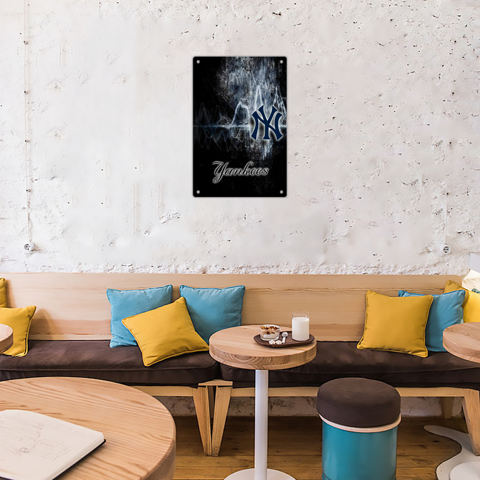 New York Yankees 146 8x12inch Vertical Aluminum Sign - Durable Fade-Resistant Indoor/Outdoor Safety & Information Plaque For Office, Hotel, Restaurant, Bar, Public Spaces