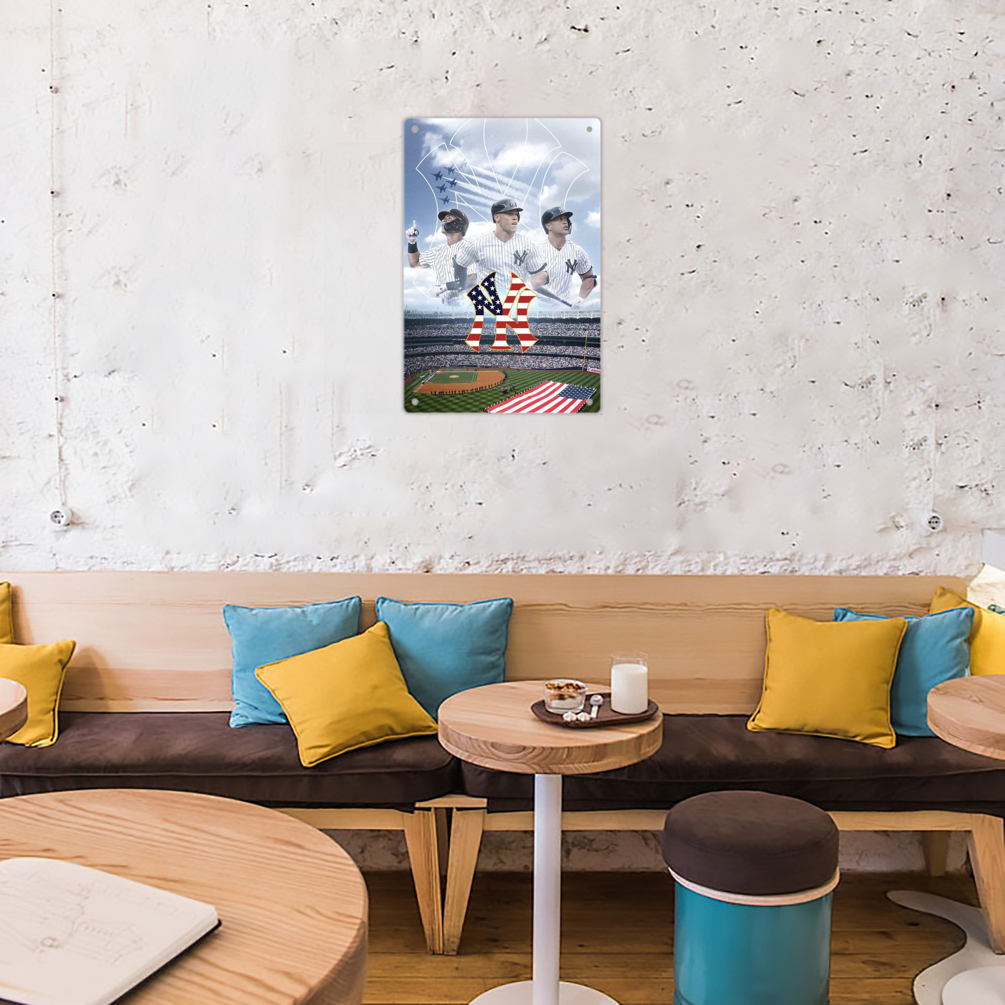 New York Yankees 161 8x12inch Vertical Aluminum Sign - Durable Fade-Resistant Indoor/Outdoor Safety & Information Plaque For Office, Hotel, Restaurant, Bar, Public Spaces