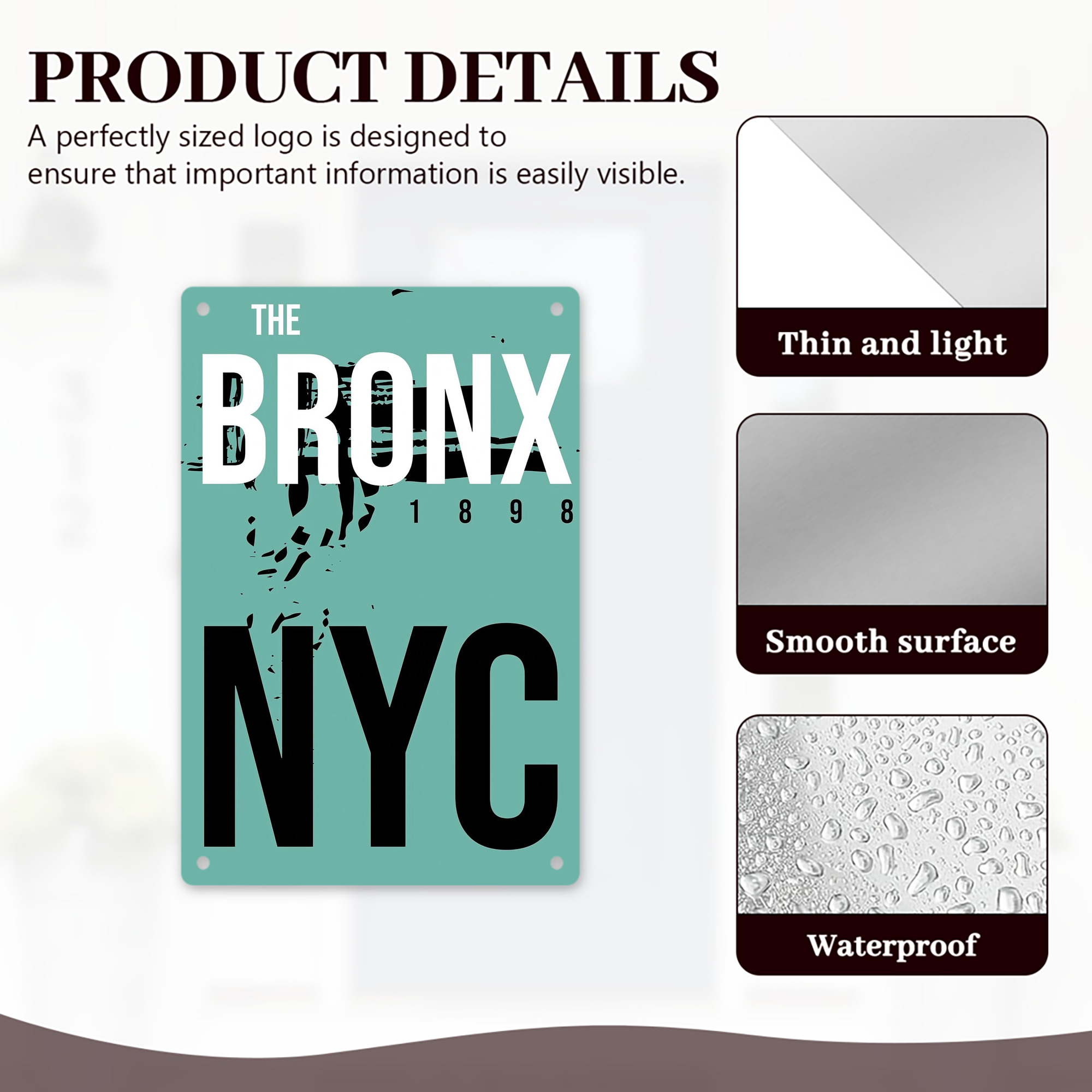 New York Yankees 186 8x12inch Vertical Aluminum Sign - Durable Fade-Resistant Indoor/Outdoor Safety & Information Plaque For Office, Hotel, Restaurant, Bar, Public Spaces