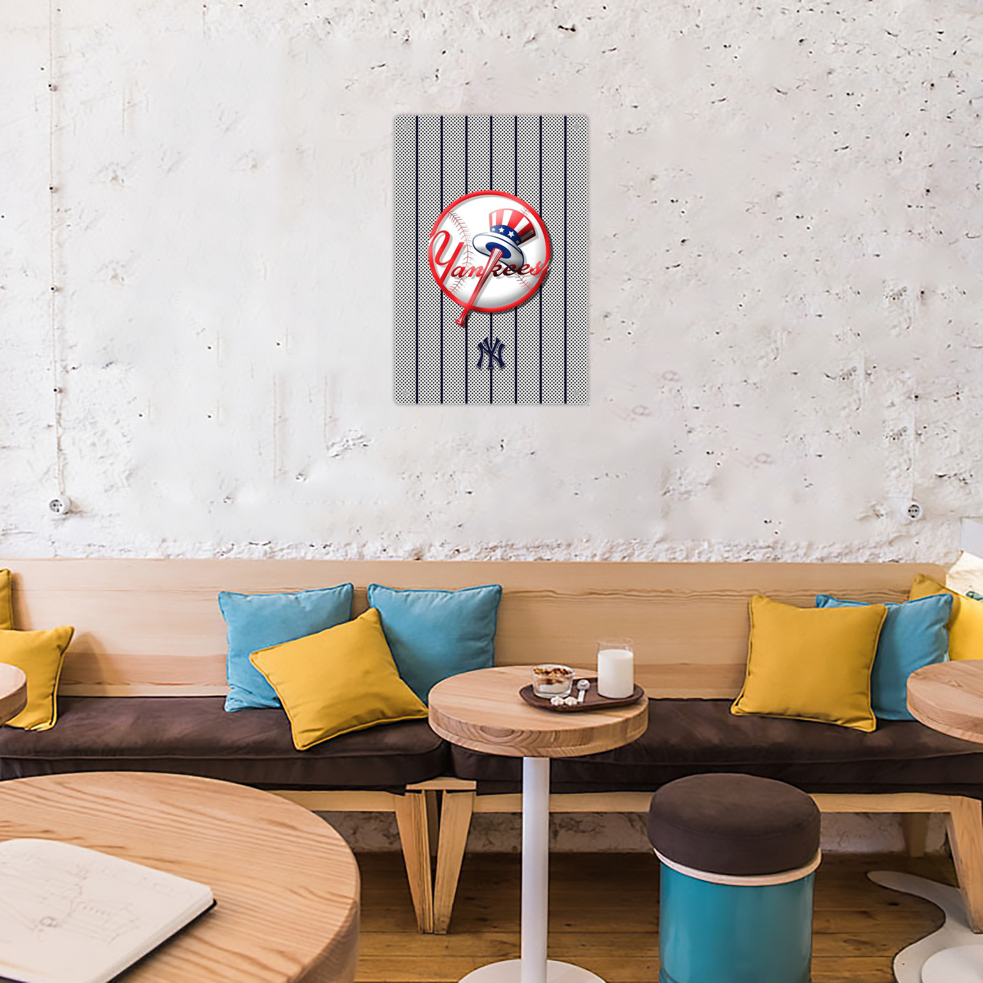 New York Yankees 197 8x12inch Vertical Aluminum Sign - Durable Fade-Resistant Indoor/Outdoor Safety & Information Plaque For Office, Hotel, Restaurant, Bar, Public Spaces