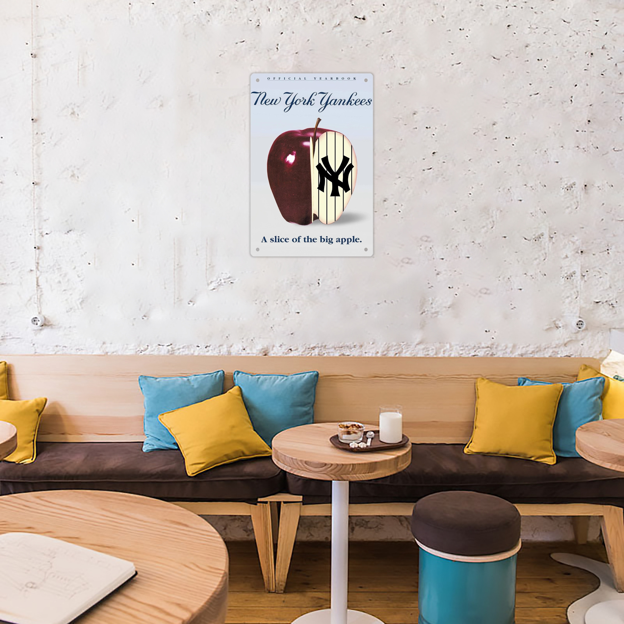 New York Yankees 202 8x12inch Vertical Aluminum Sign - Durable Fade-Resistant Indoor/Outdoor Safety & Information Plaque For Office, Hotel, Restaurant, Bar, Public Spaces