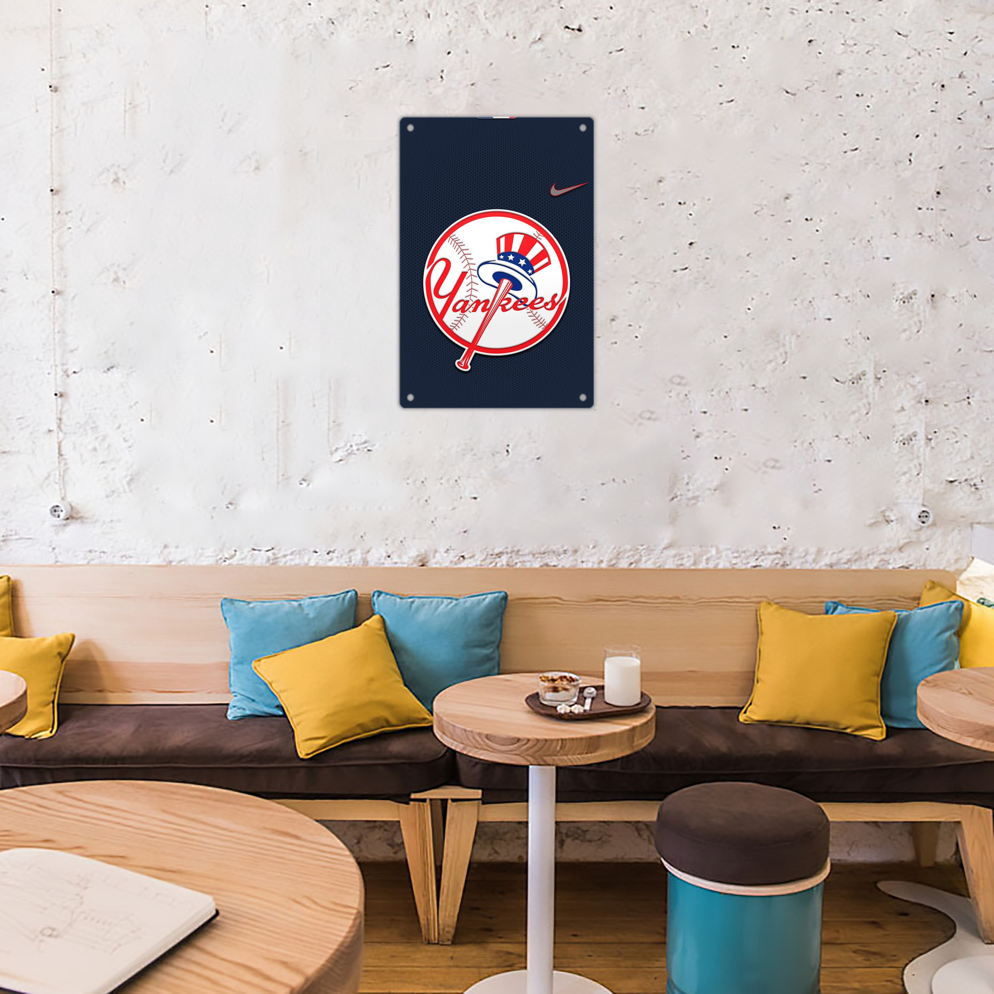 New York Yankees 208 8x12inch Vertical Aluminum Sign - Durable Fade-Resistant Indoor/Outdoor Safety & Information Plaque For Office, Hotel, Restaurant, Bar, Public Spaces