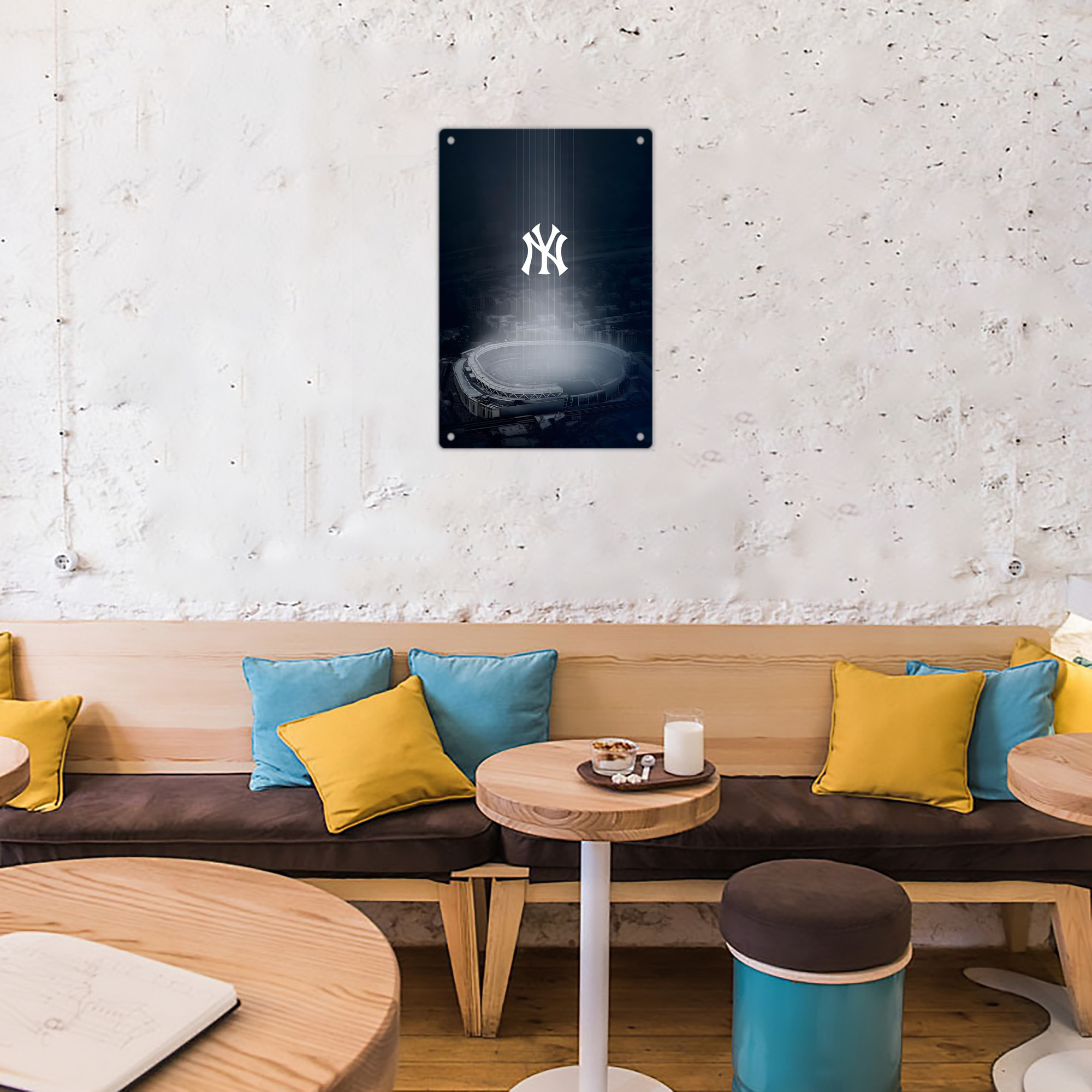 New York Yankees 225 8x12inch Vertical Aluminum Sign - Durable Fade-Resistant Indoor/Outdoor Safety & Information Plaque For Office, Hotel, Restaurant, Bar, Public Spaces