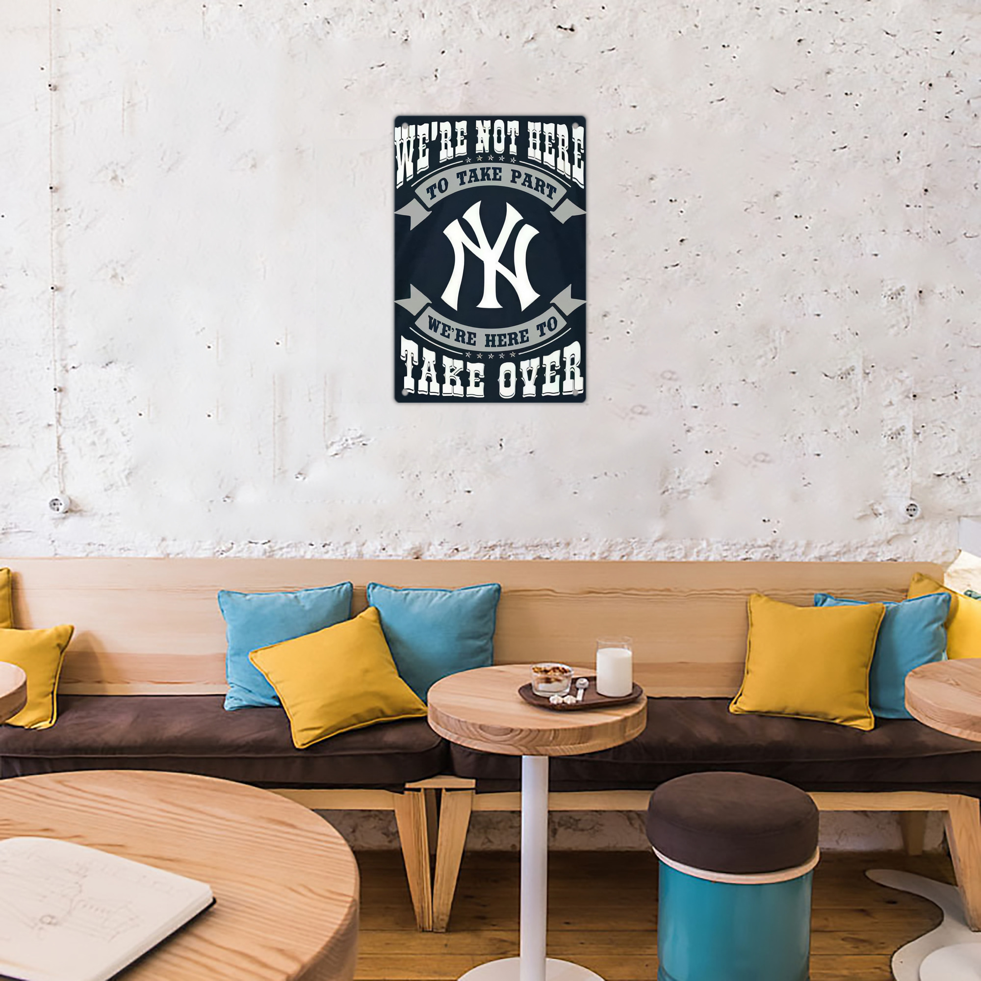 New York Yankees 302 8x12inch Vertical Aluminum Sign - Durable Fade-Resistant Indoor/Outdoor Safety & Information Plaque For Office, Hotel, Restaurant, Bar, Public Spaces