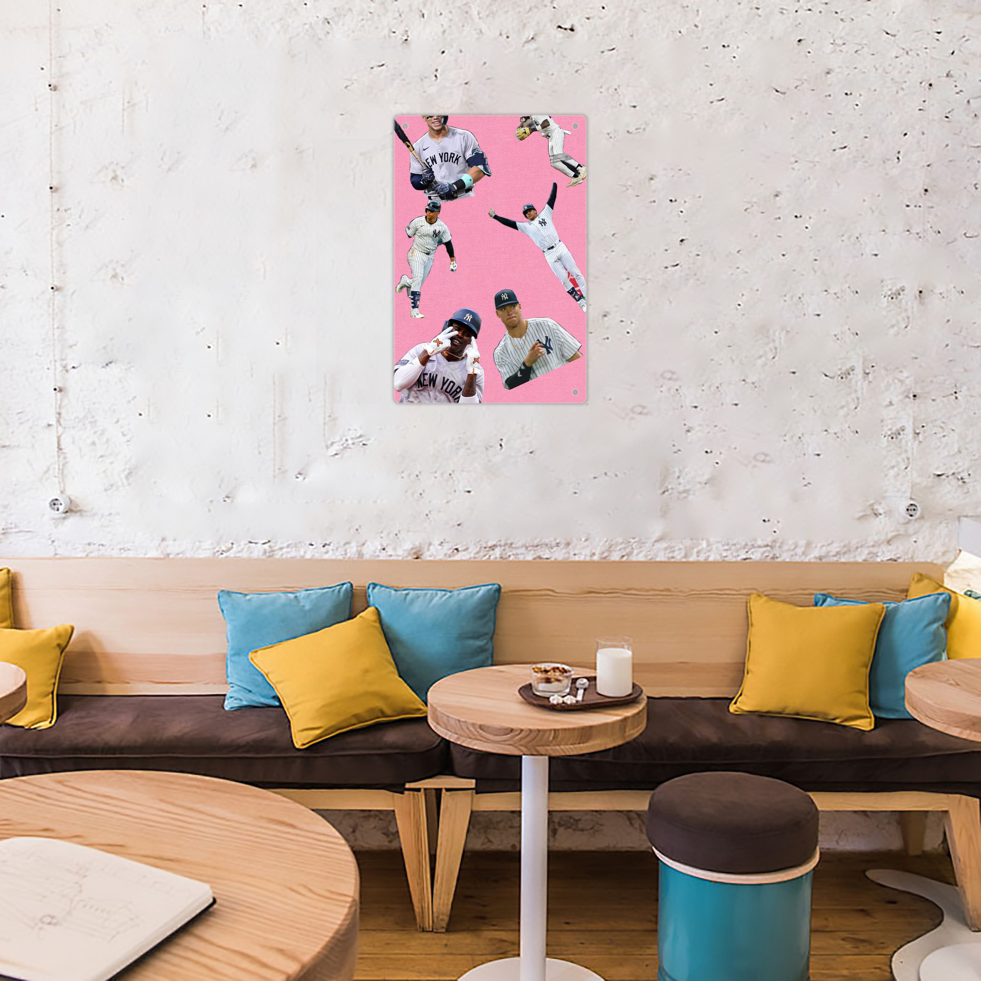 New York Yankees 323 8x12inch Vertical Aluminum Sign - Durable Fade-Resistant Indoor/Outdoor Safety & Information Plaque For Office, Hotel, Restaurant, Bar, Public Spaces