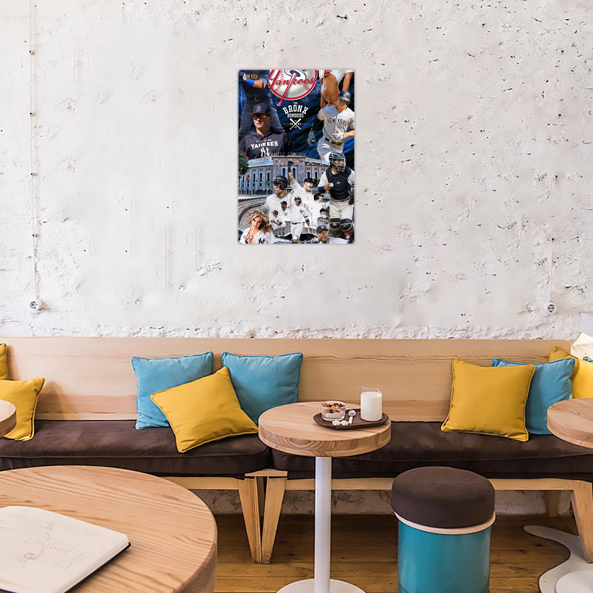 New York Yankees 336 8x12inch Vertical Aluminum Sign - Durable Fade-Resistant Indoor/Outdoor Safety & Information Plaque For Office, Hotel, Restaurant, Bar, Public Spaces