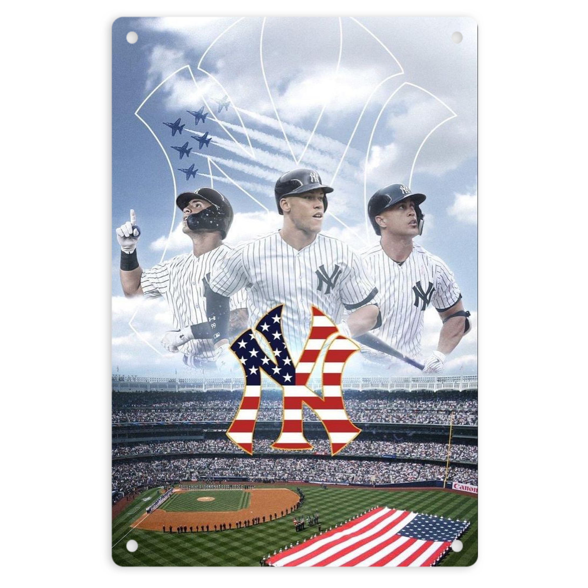 New York Yankees 161 8x12inch Vertical Aluminum Sign - Durable Fade-Resistant Indoor/Outdoor Safety & Information Plaque For Office, Hotel, Restaurant, Bar, Public Spaces