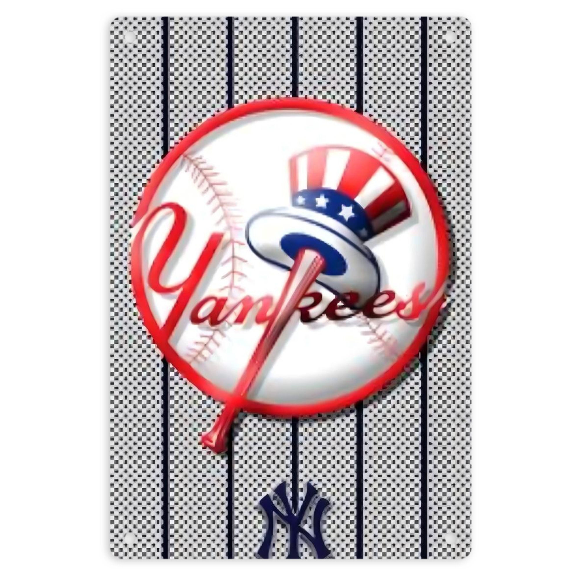 New York Yankees 191 8x12inch Vertical Aluminum Sign - Durable Fade-Resistant Indoor/Outdoor Safety & Information Plaque For Office, Hotel, Restaurant, Bar, Public Spaces