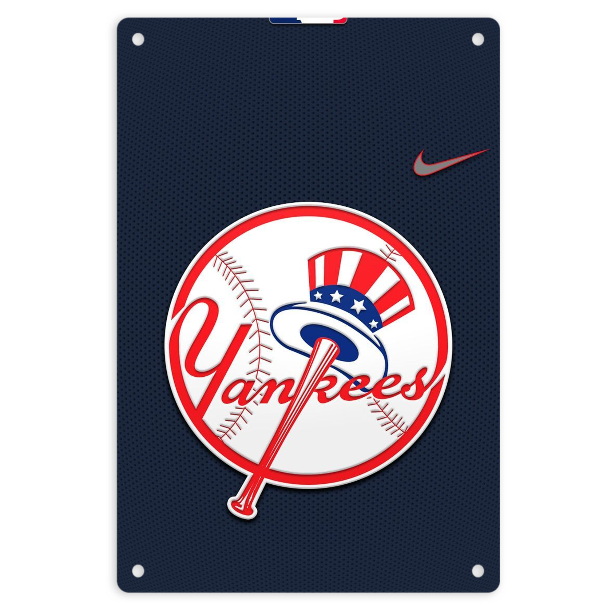 New York Yankees 208 8x12inch Vertical Aluminum Sign - Durable Fade-Resistant Indoor/Outdoor Safety & Information Plaque For Office, Hotel, Restaurant, Bar, Public Spaces