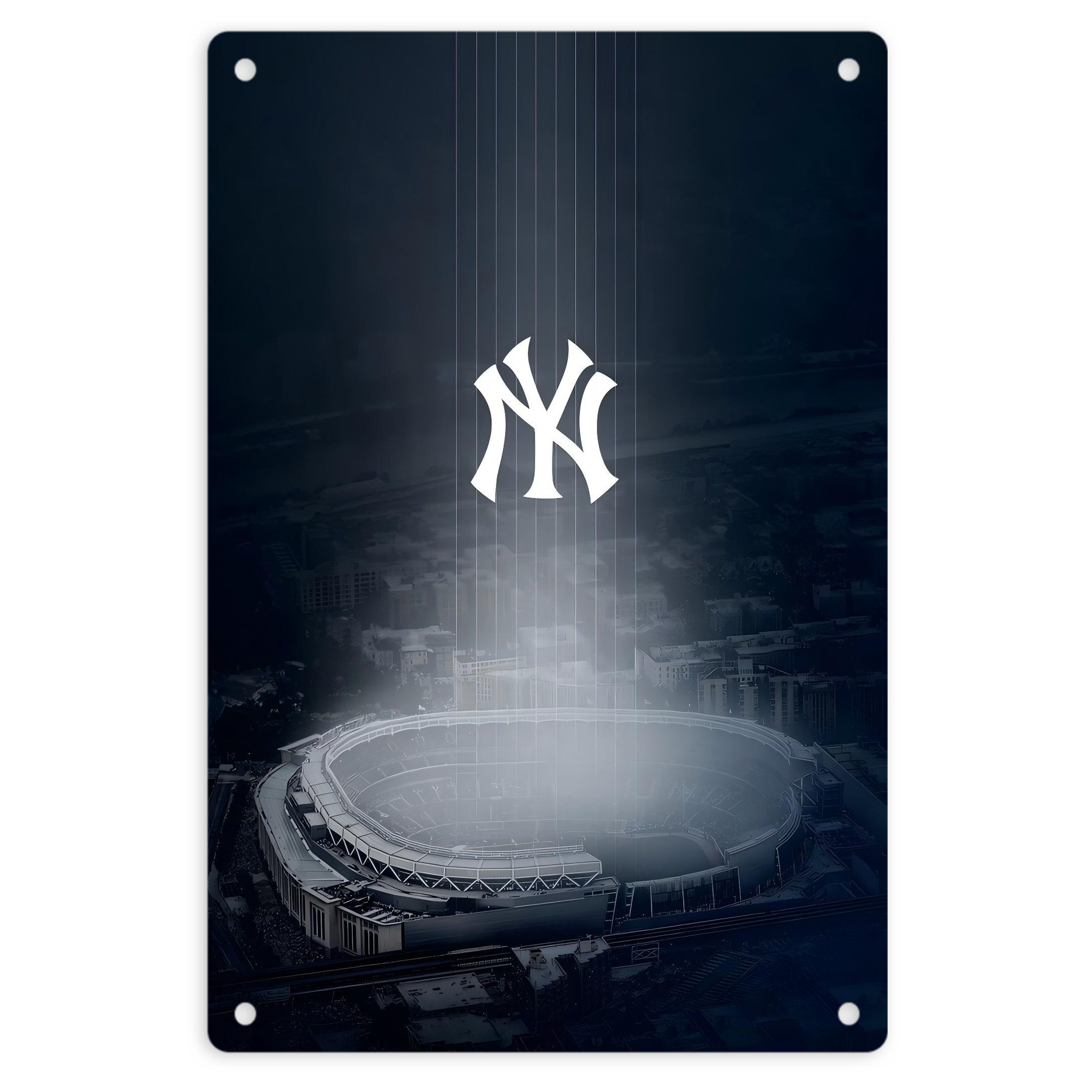 New York Yankees 225 8x12inch Vertical Aluminum Sign - Durable Fade-Resistant Indoor/Outdoor Safety & Information Plaque For Office, Hotel, Restaurant, Bar, Public Spaces