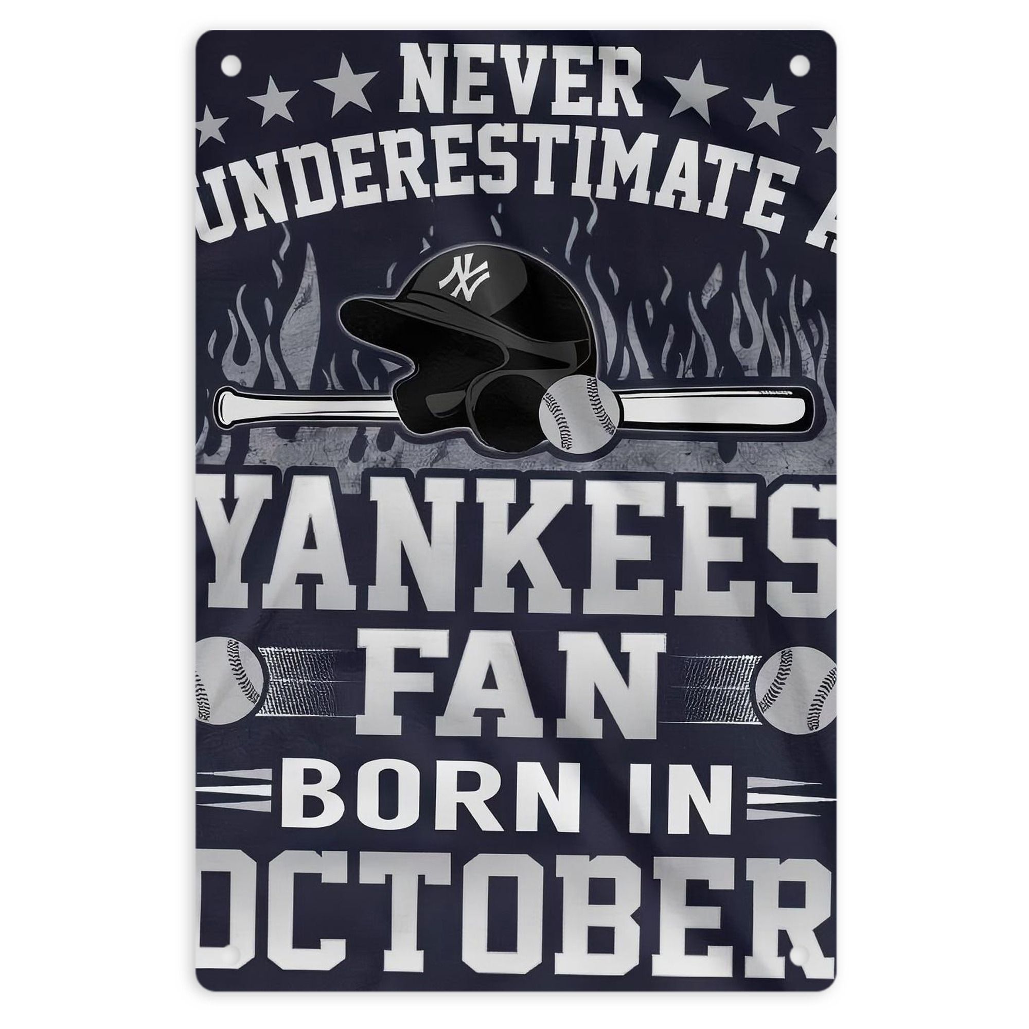 New York Yankees 349 8x12inch Vertical Aluminum Sign - Durable Fade-Resistant Indoor/Outdoor Safety & Information Plaque For Office, Hotel, Restaurant, Bar, Public Spaces