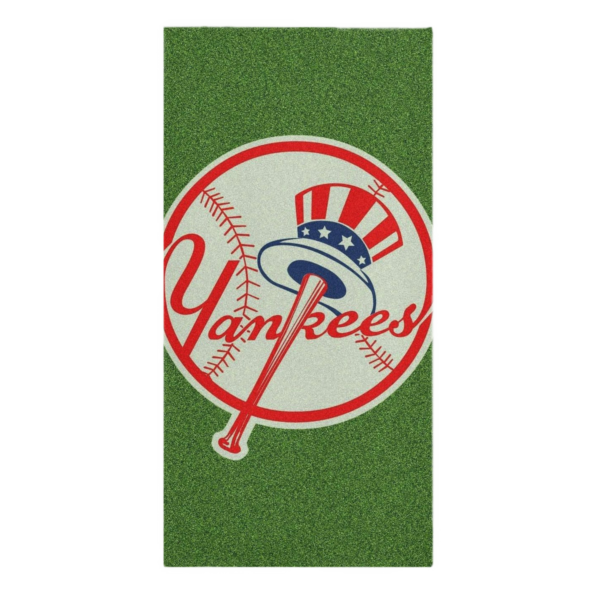 New York Yankees Logo Premium Microfiber Beach Towel – Soft, Large Size, Multi-Purpose For Beach, Picnic & Kids, Lightweight & Portable With Carry Bag, Easy Care