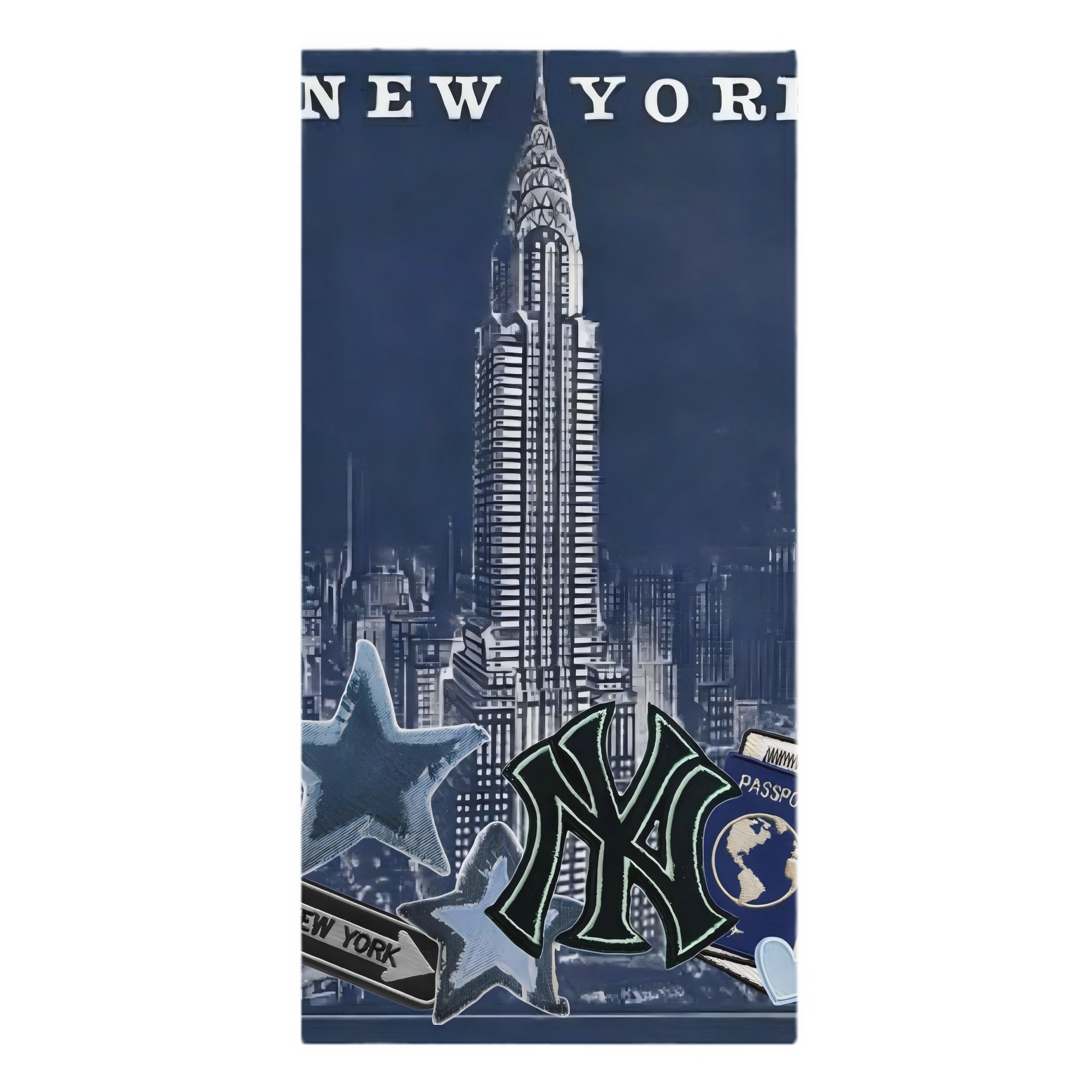 New York Yankees 331 Premium Microfiber Beach Towel – Soft, Large Size, Multi-Purpose For Beach, Picnic & Kids, Lightweight & Portable With Carry Bag, Easy Care